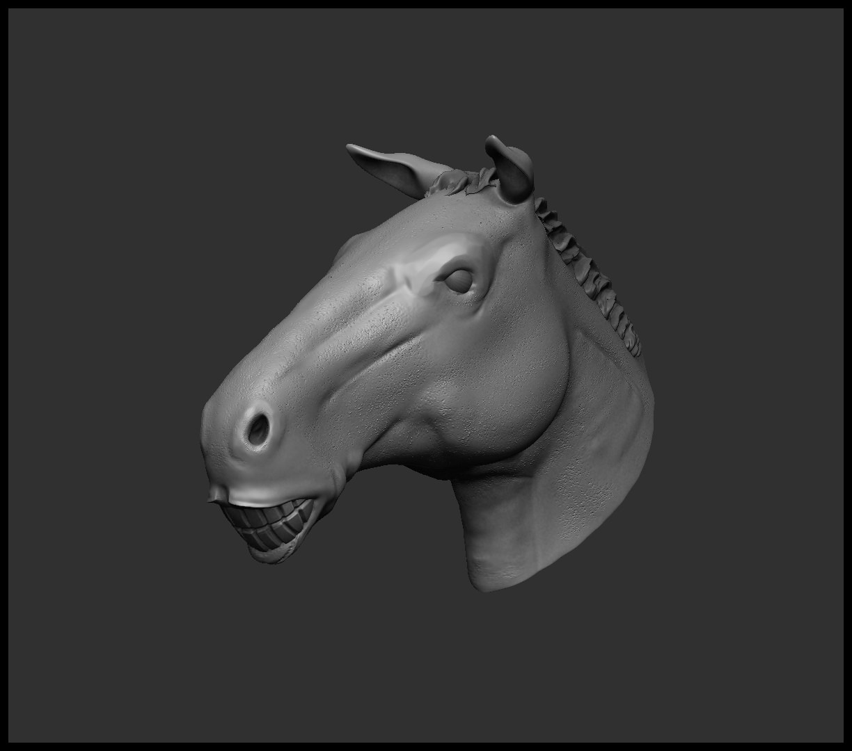 Crazy Horse 3D print model_2