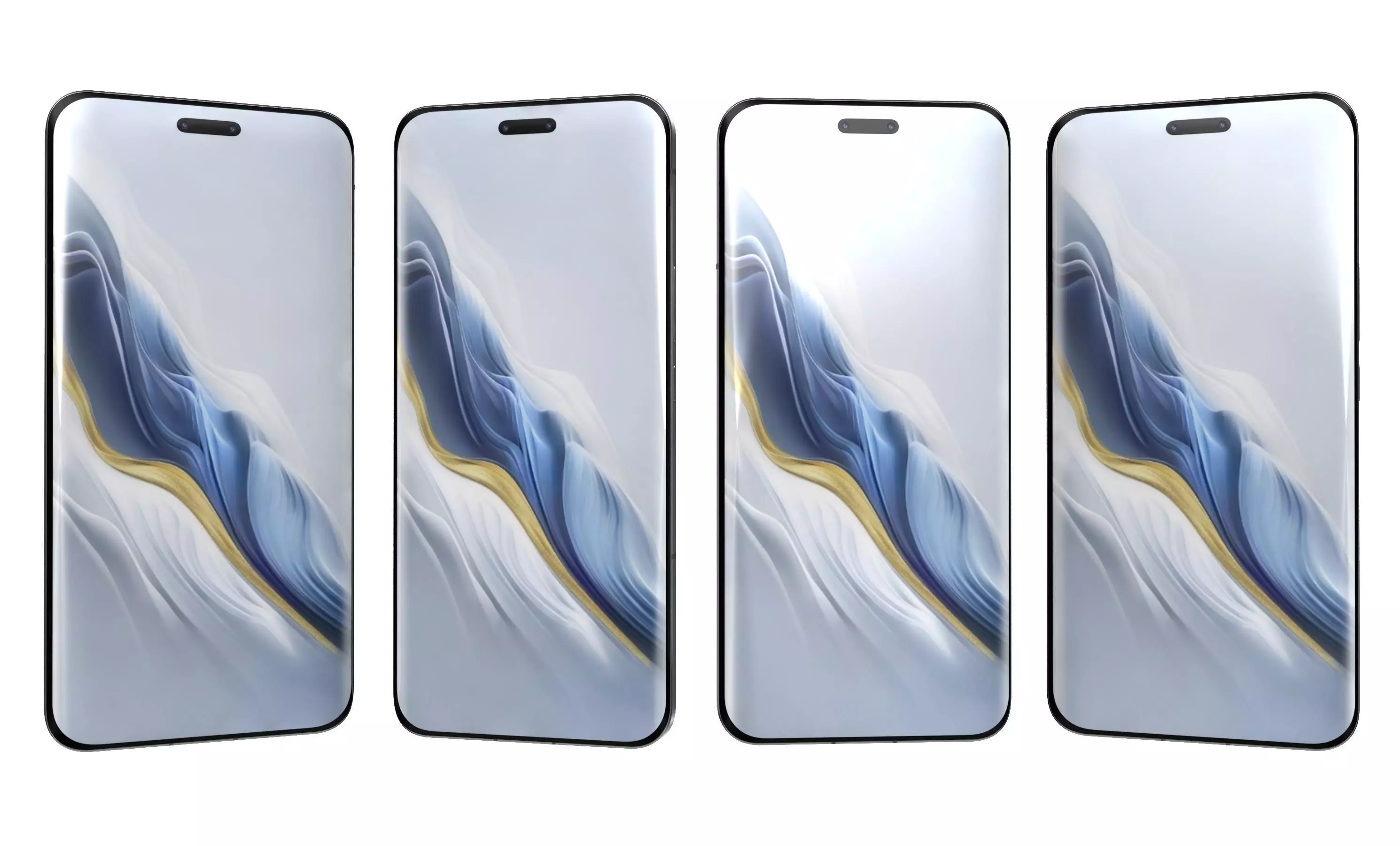 Honor Magic6 Pro All Colors High Poly 3D model_37