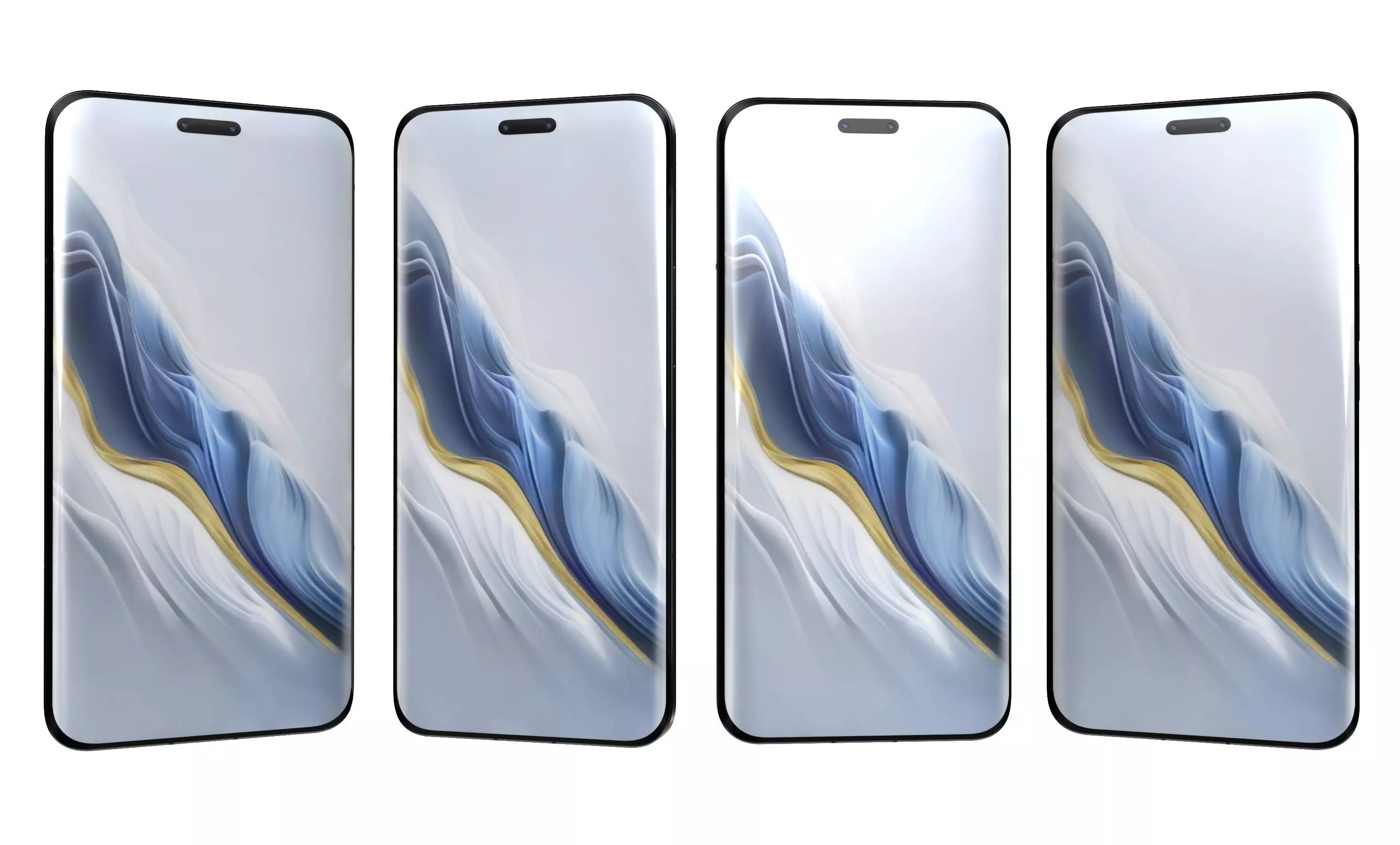 Honor Magic6 Pro All Colors High Poly 3D model_23