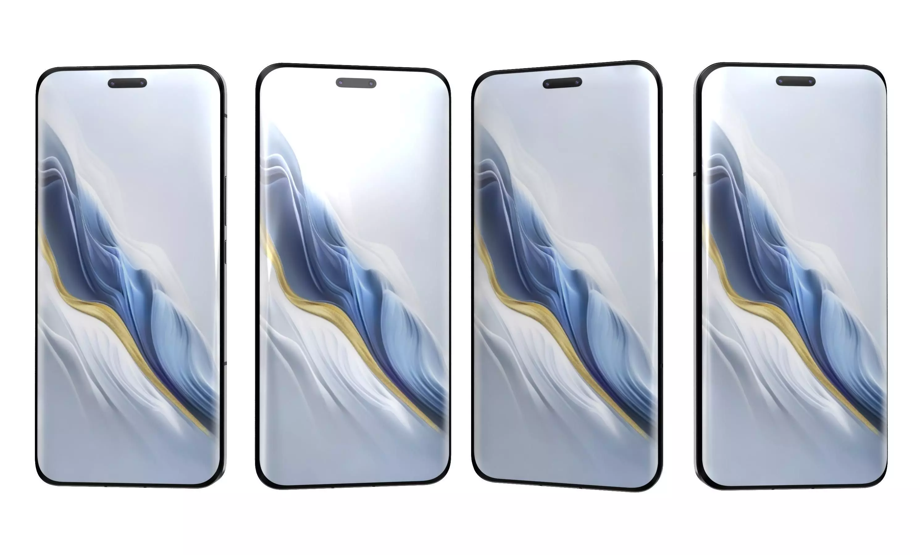 Honor Magic6 Pro All Colors High Poly 3D model_45