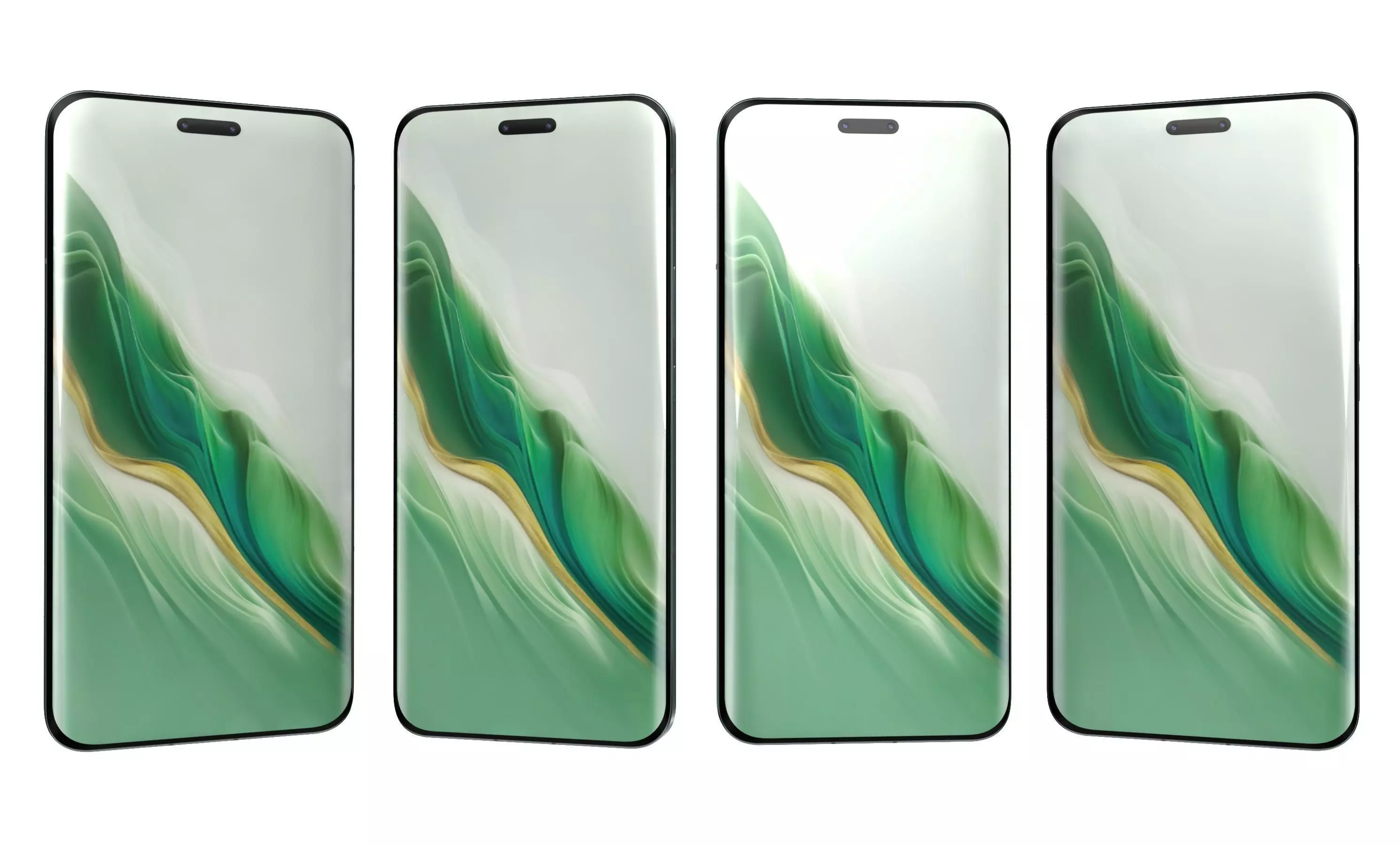 Honor Magic6 Pro All Colors High Poly 3D model_15