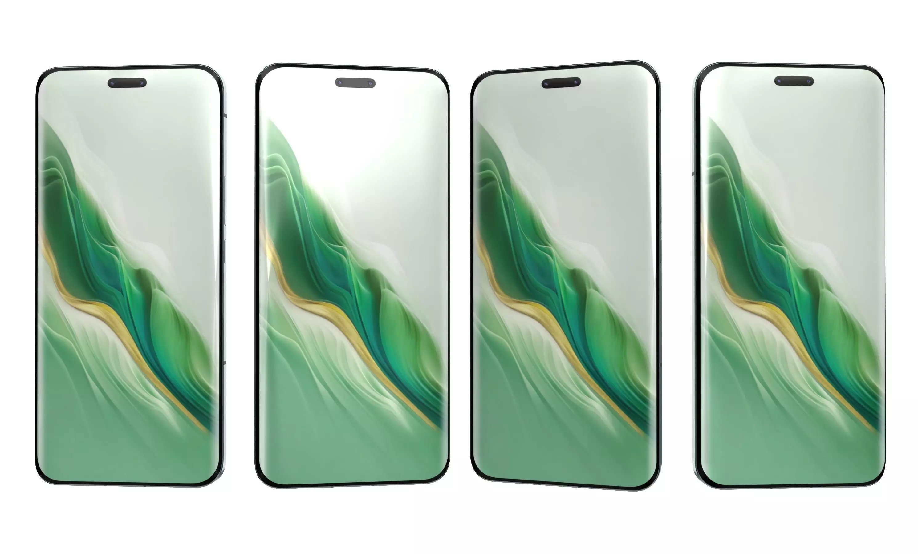 Honor Magic6 Pro All Colors High Poly 3D model_21