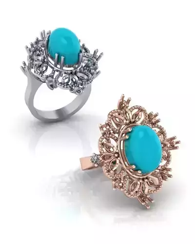 oval halo marquise high jewelry ring