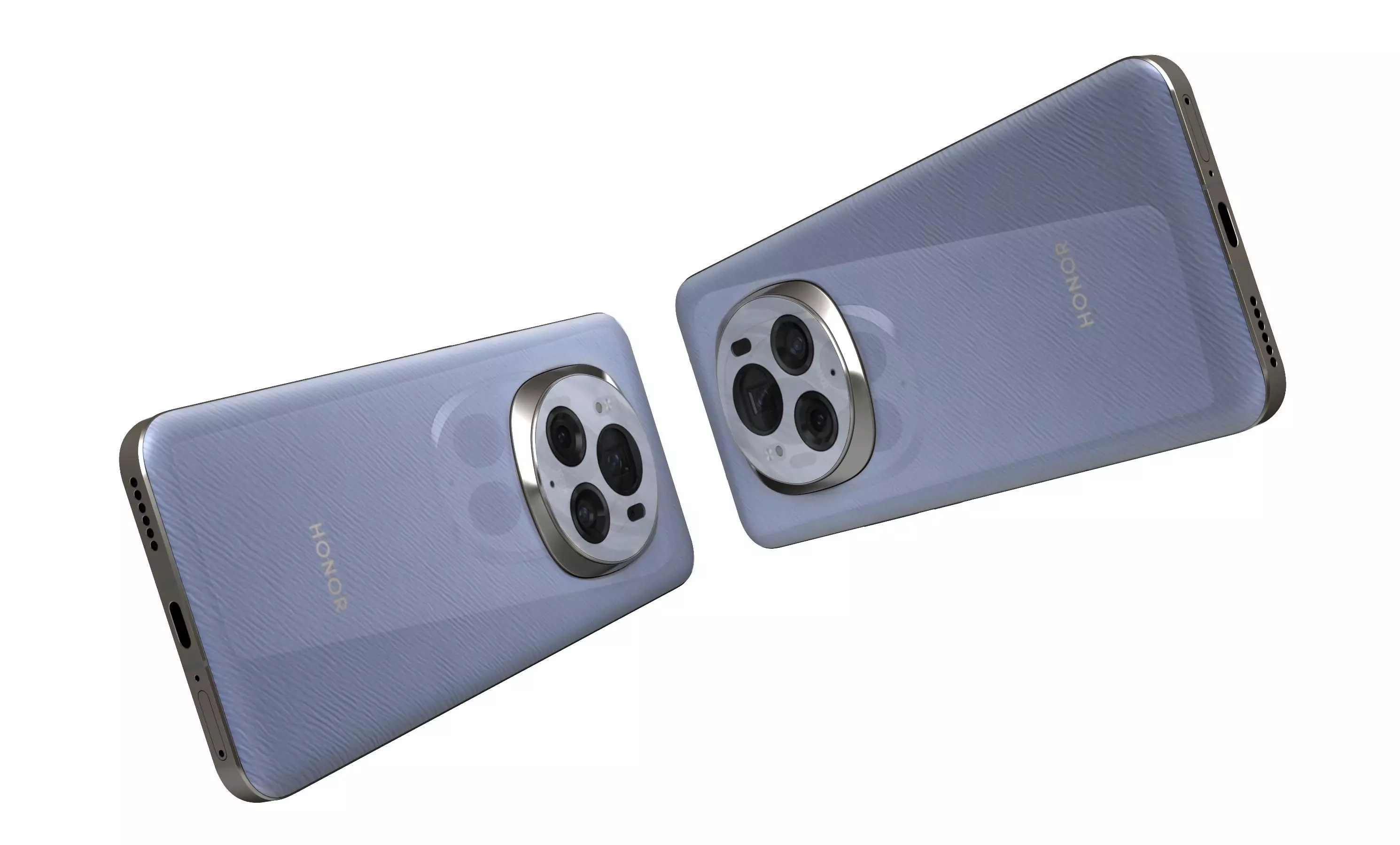 Honor Magic6 Pro Purple High Poly 3D model_4