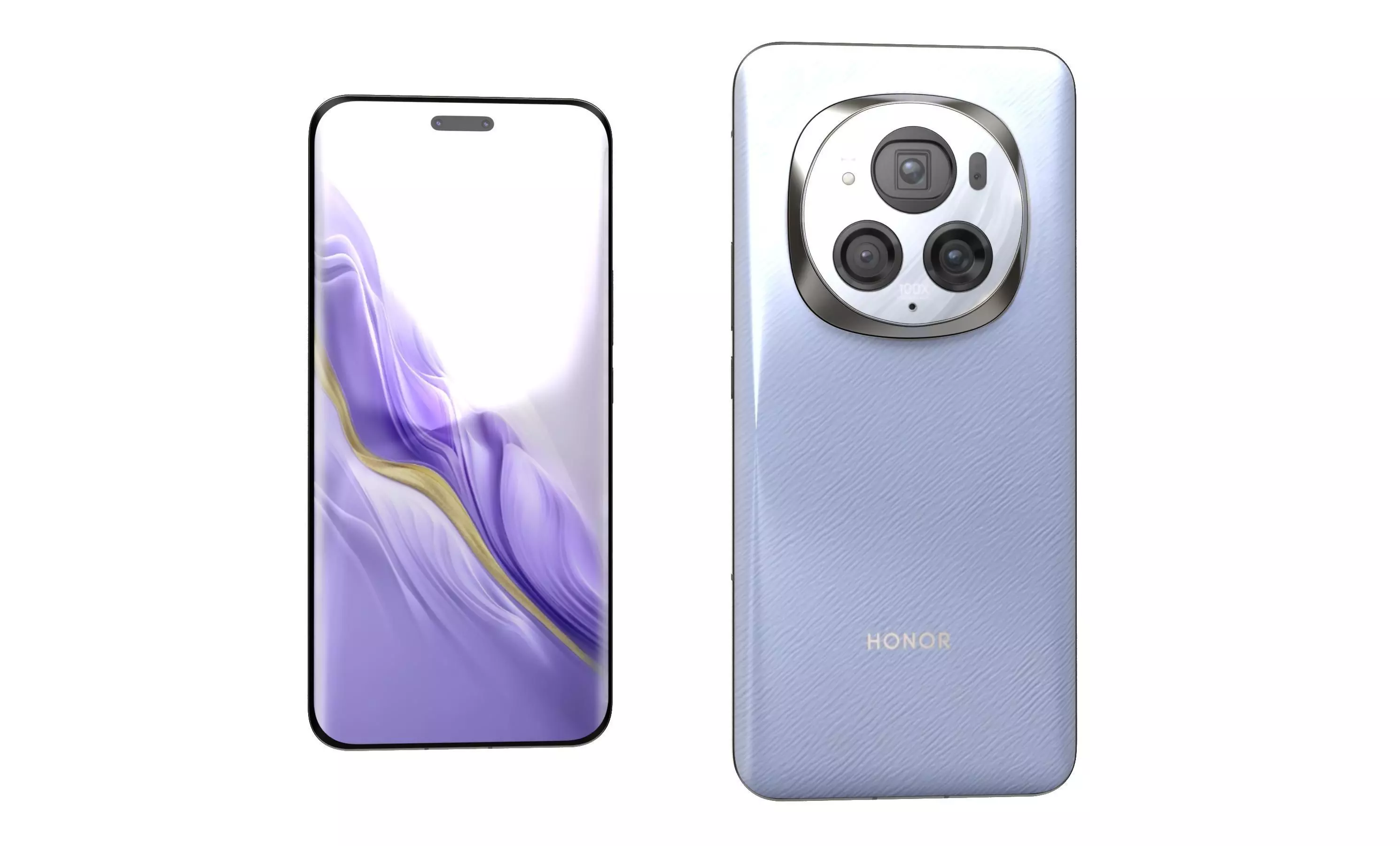 Honor Magic6 Pro Purple High Poly 3D model_1