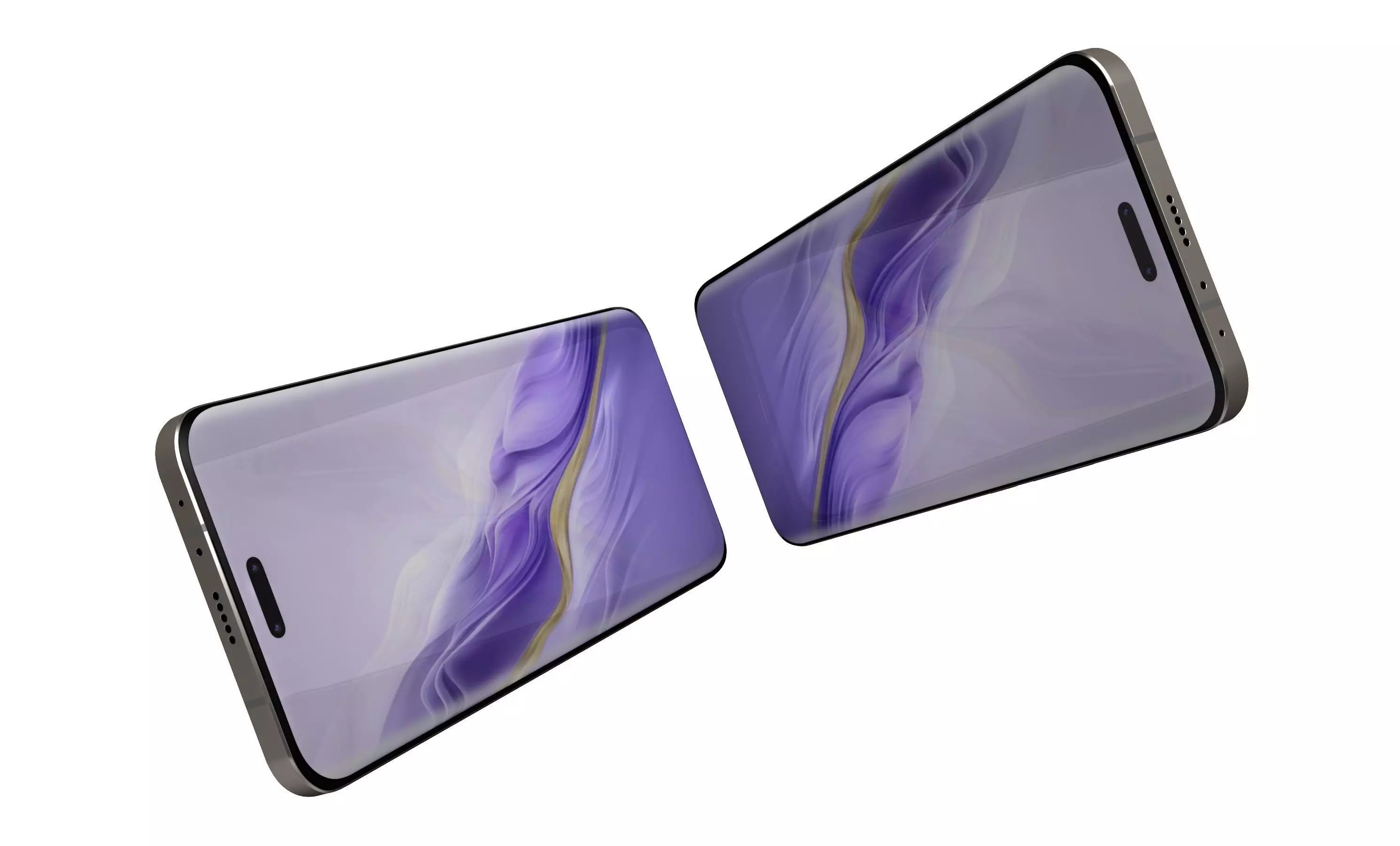 Honor Magic6 Pro Purple High Poly 3D model_3