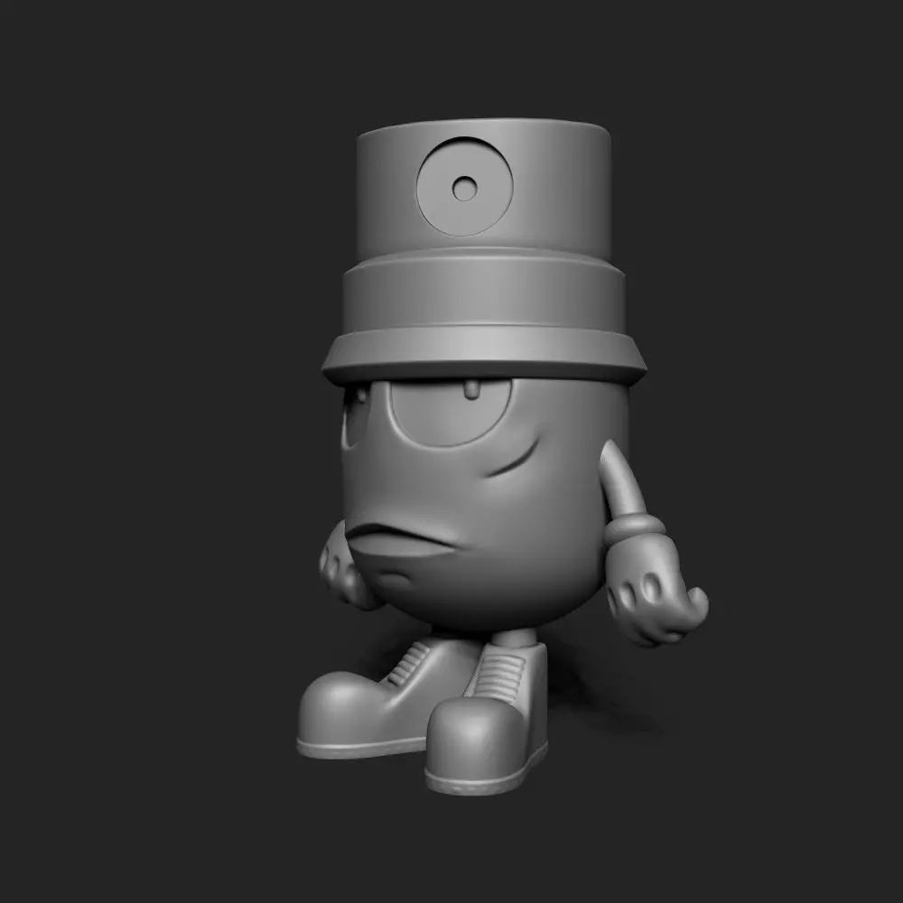 THE CLOGGED CAPS ART FIGURES  3D print model_1