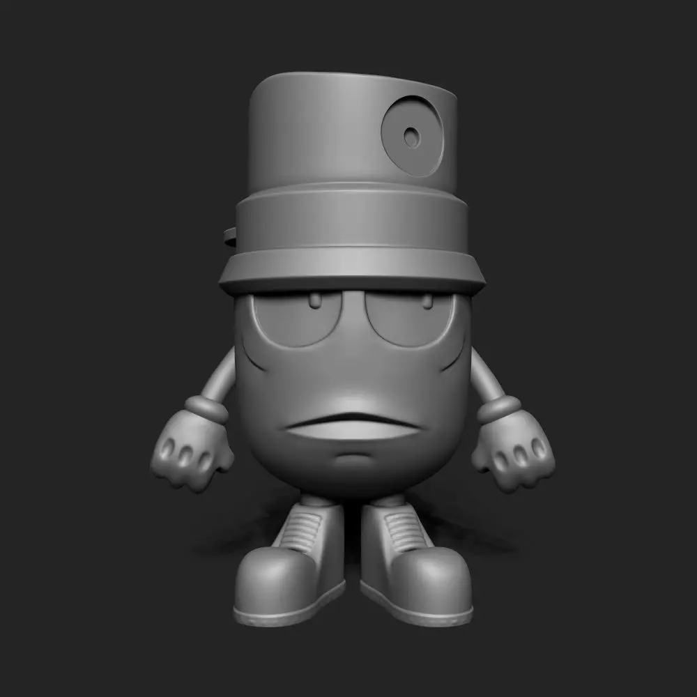 THE CLOGGED CAPS ART FIGURES  3D print model_0