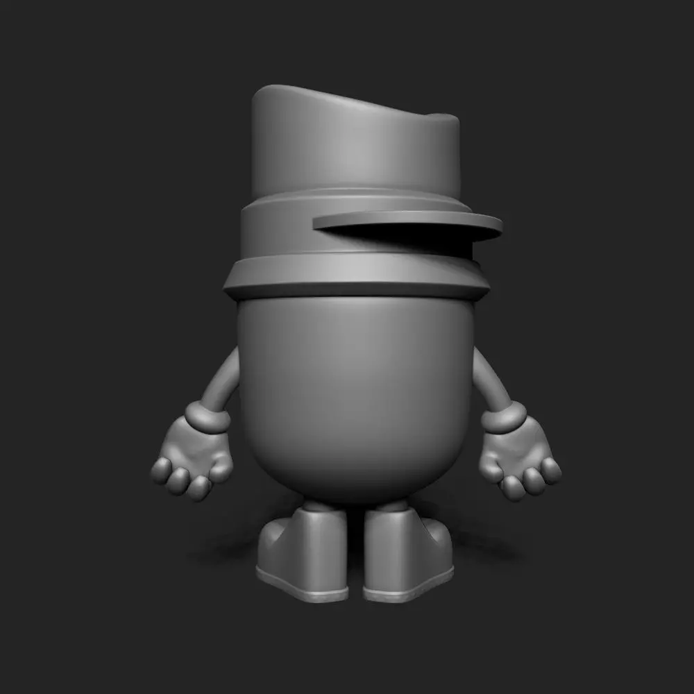 THE CLOGGED CAPS ART FIGURES  3D print model_3