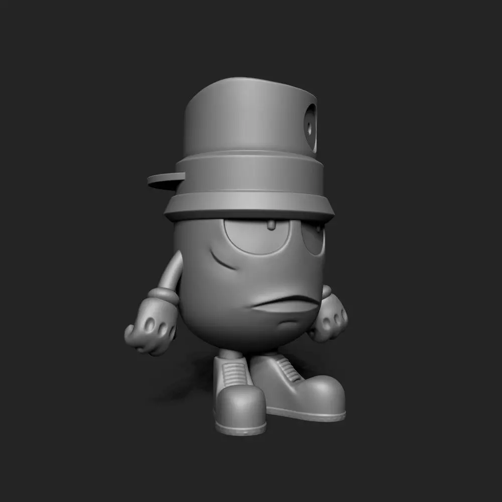 THE CLOGGED CAPS ART FIGURES  3D print model_5