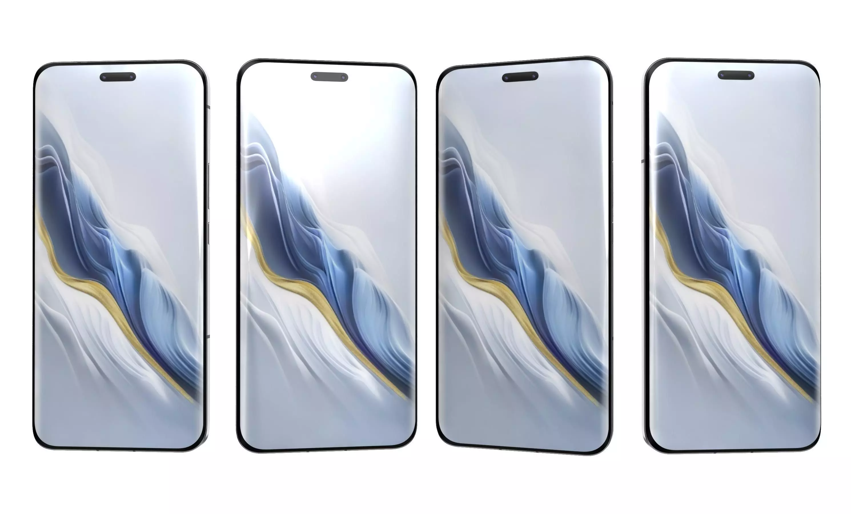 Honor Magic6 Pro White High Poly  3D model_16