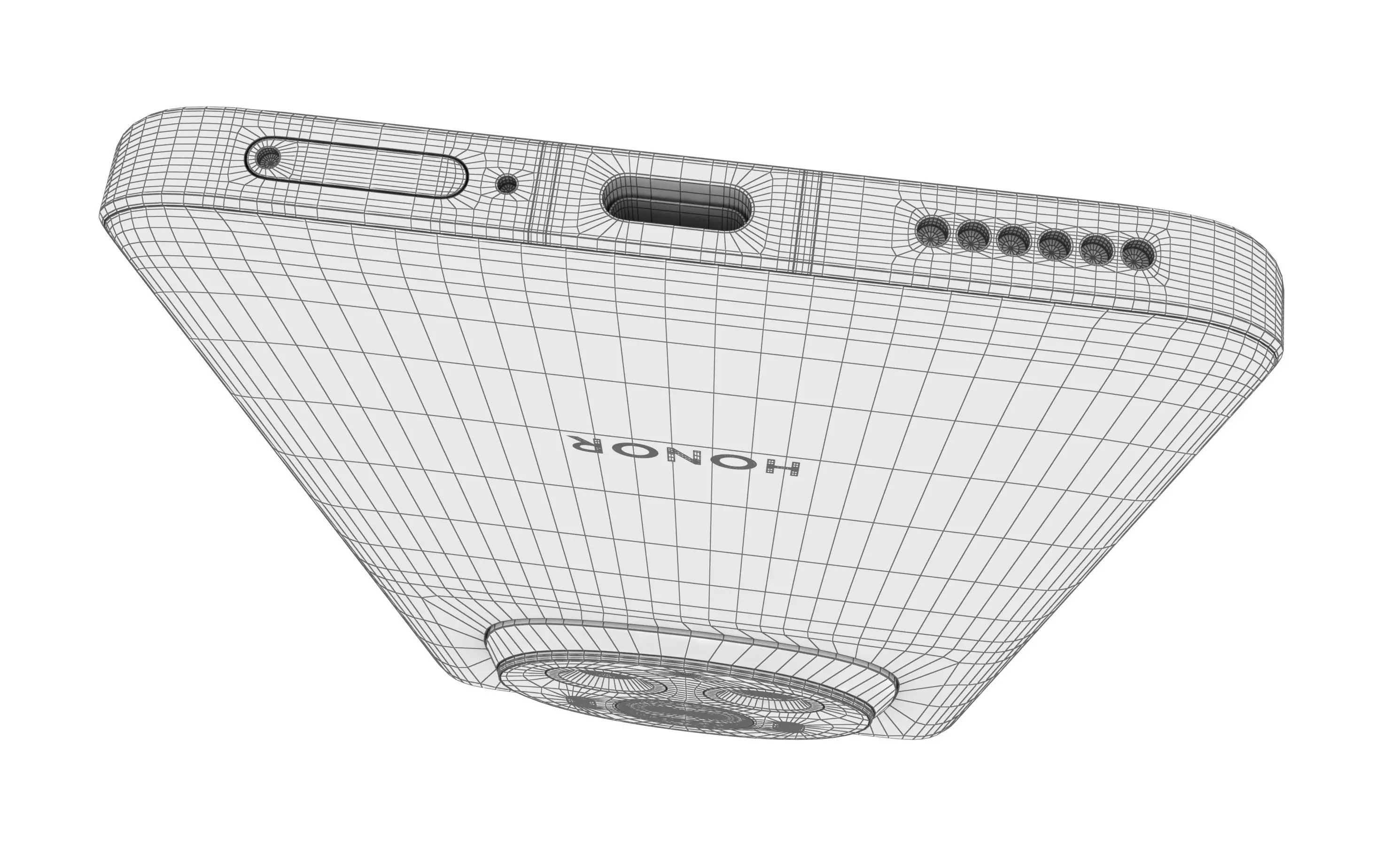 Honor Magic6 Pro White High Poly  3D model_21