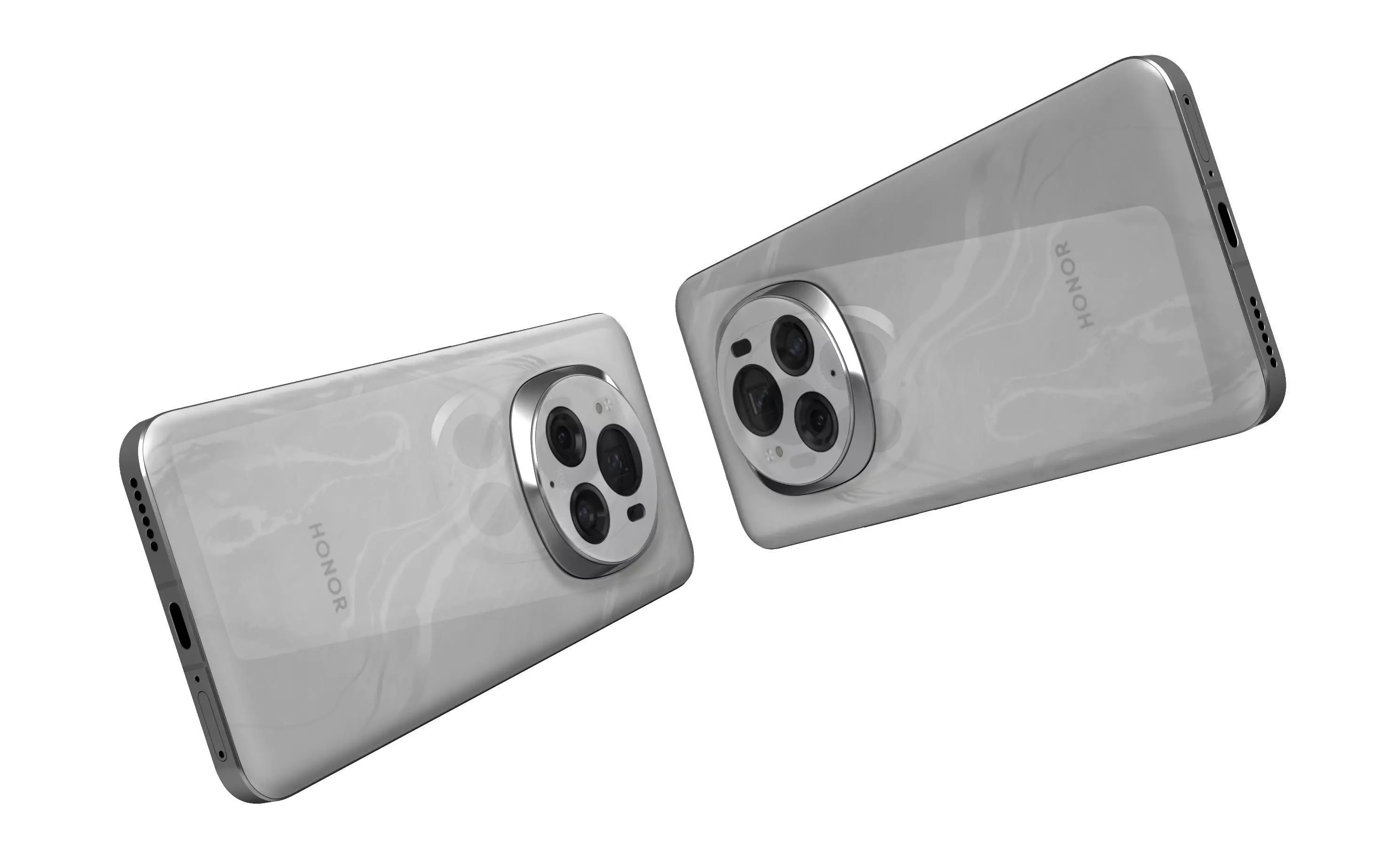 Honor Magic6 Pro White High Poly  3D model_15