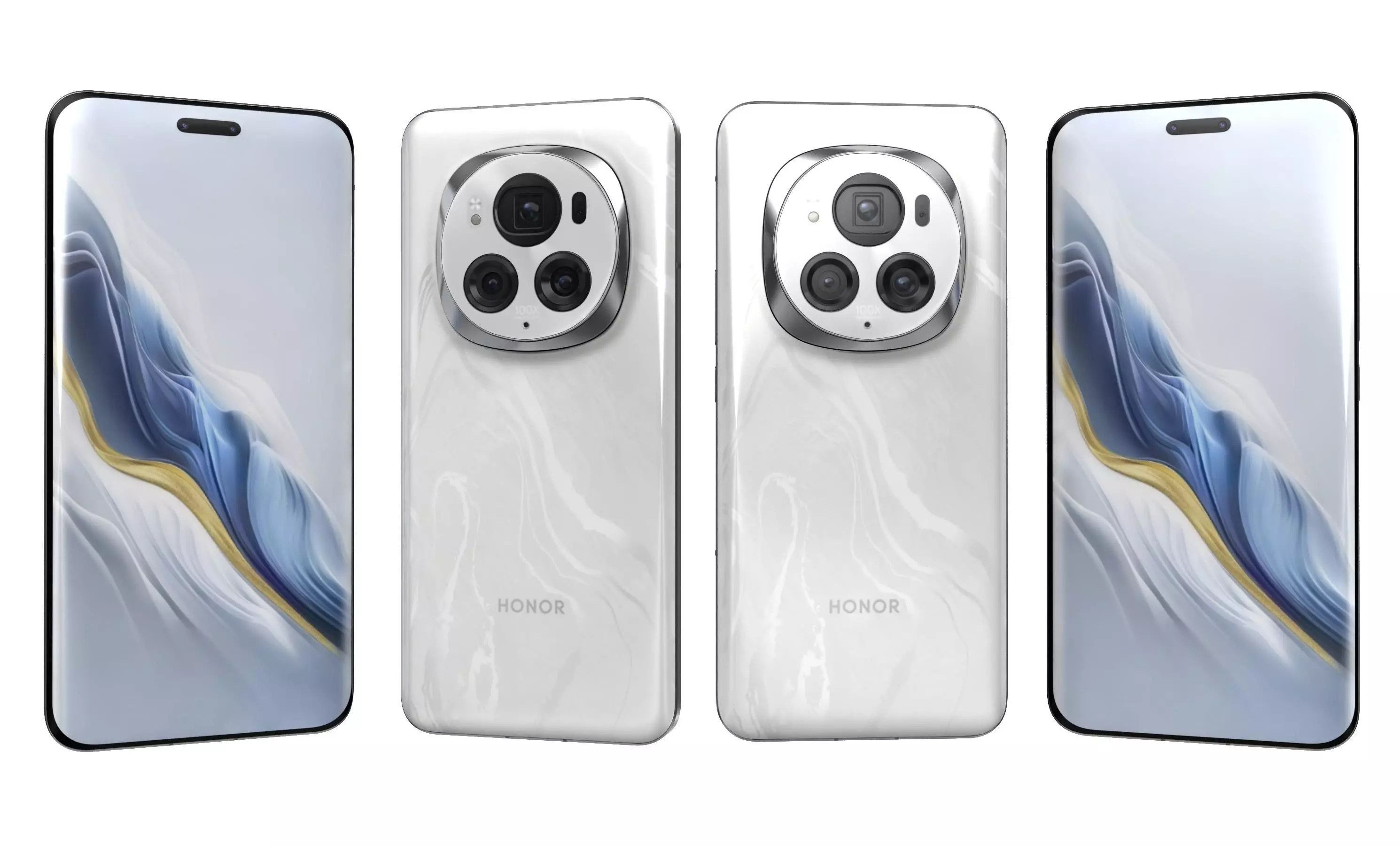 Honor Magic6 Pro White High Poly  3D model_5