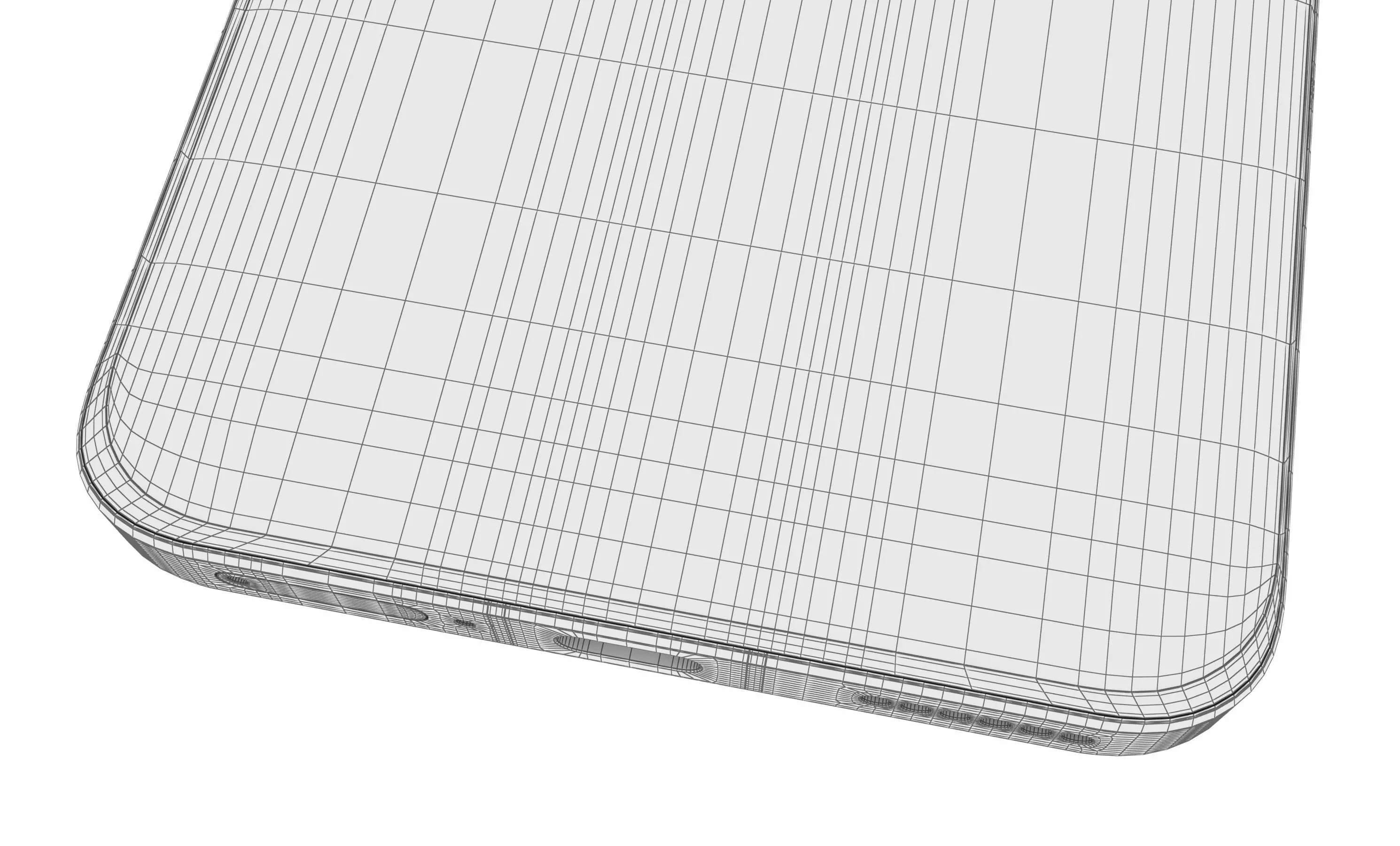 Honor Magic6 Pro White High Poly  3D model_19