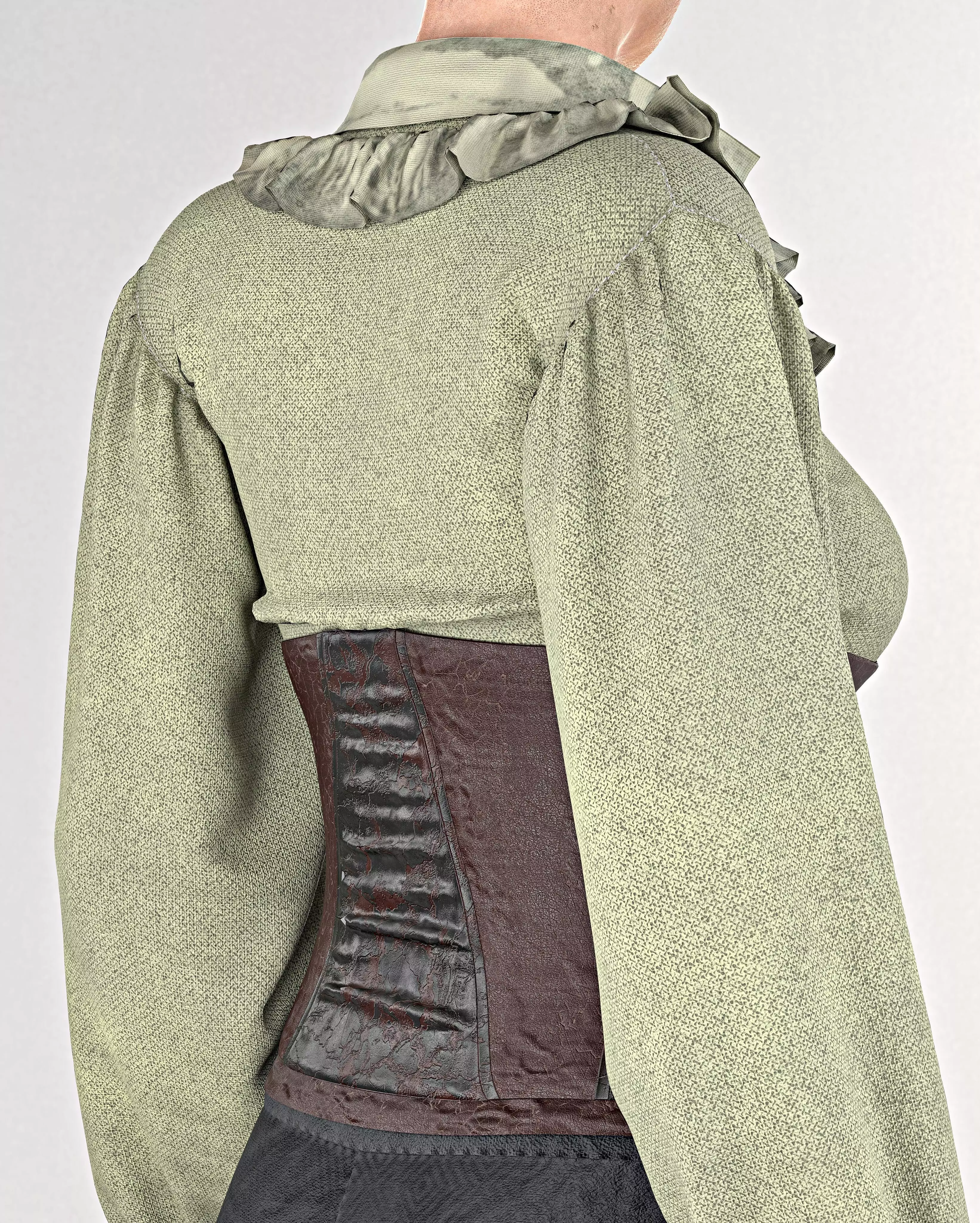 Pirate No3 Full Tutorial and Project Files Low-poly 3D model_13