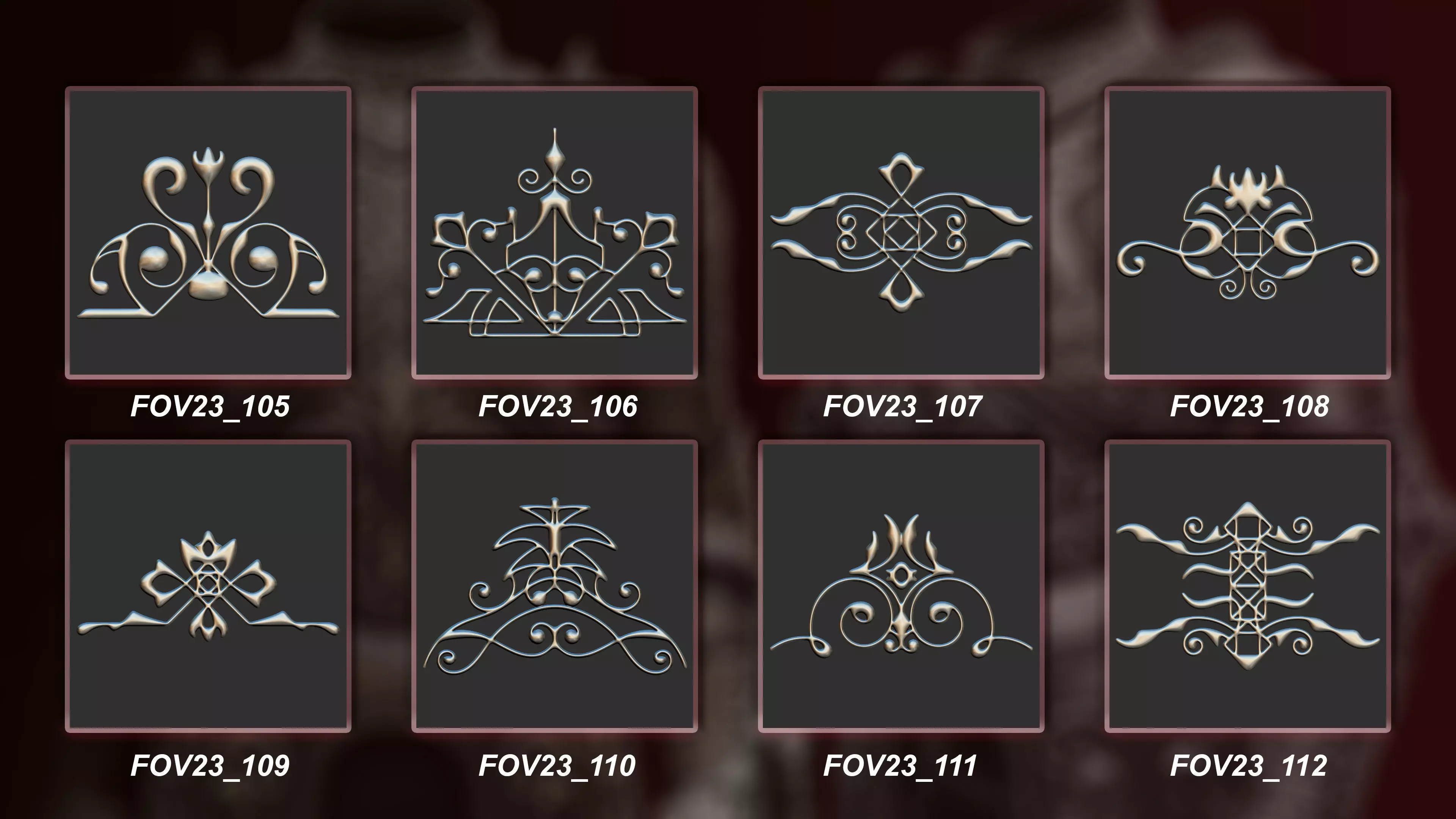 130 3D Ornament Collection Vol 23 3D model_14