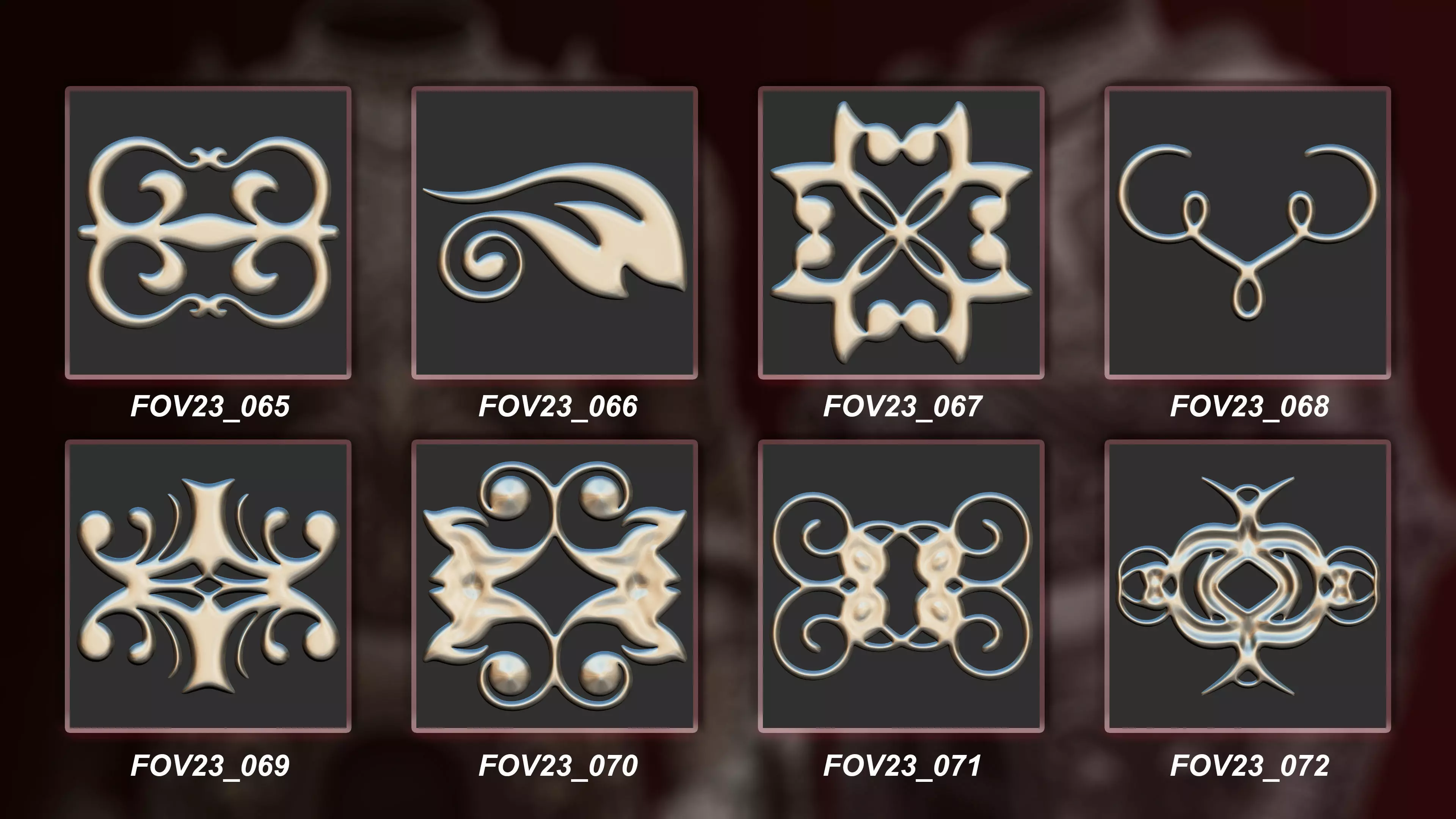 130 3D Ornament Collection Vol 23 3D model_9