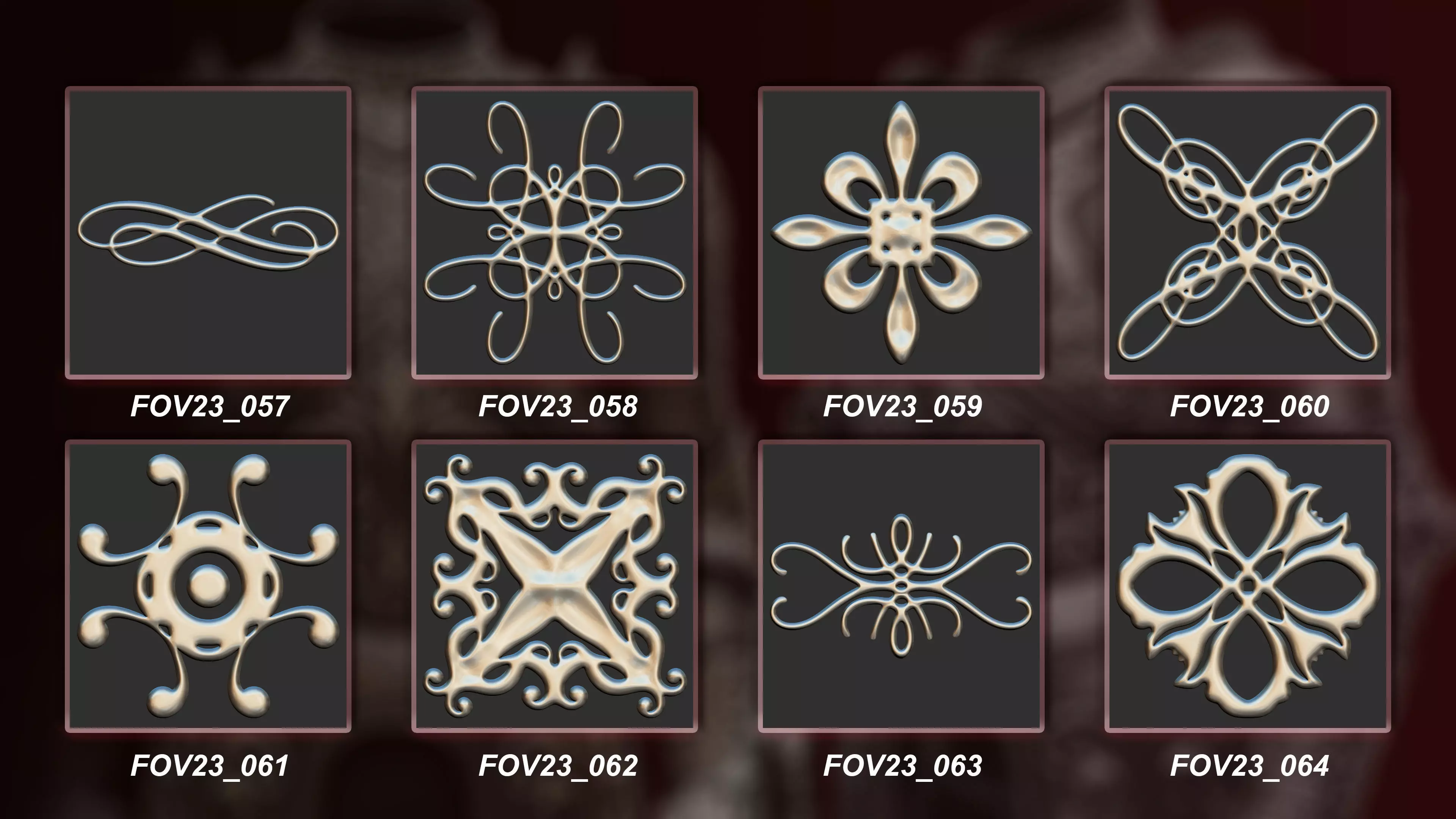 130 3D Ornament Collection Vol 23 3D model_8