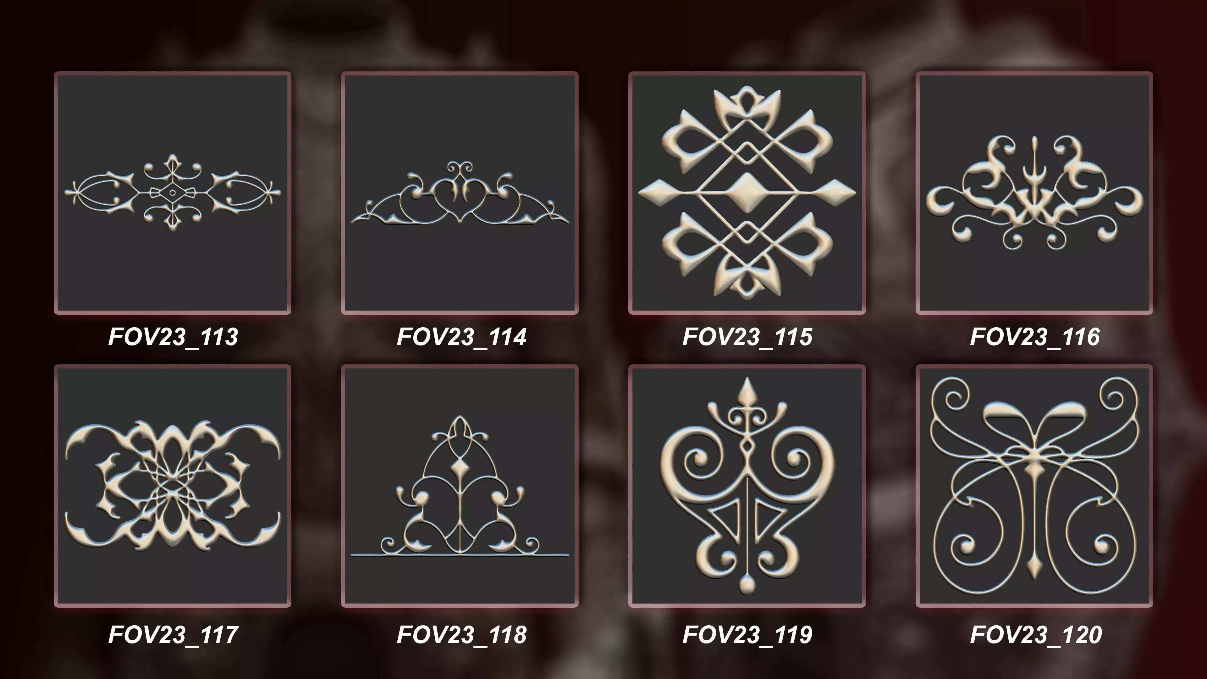 130 3D Ornament Collection Vol 23 3D model_15