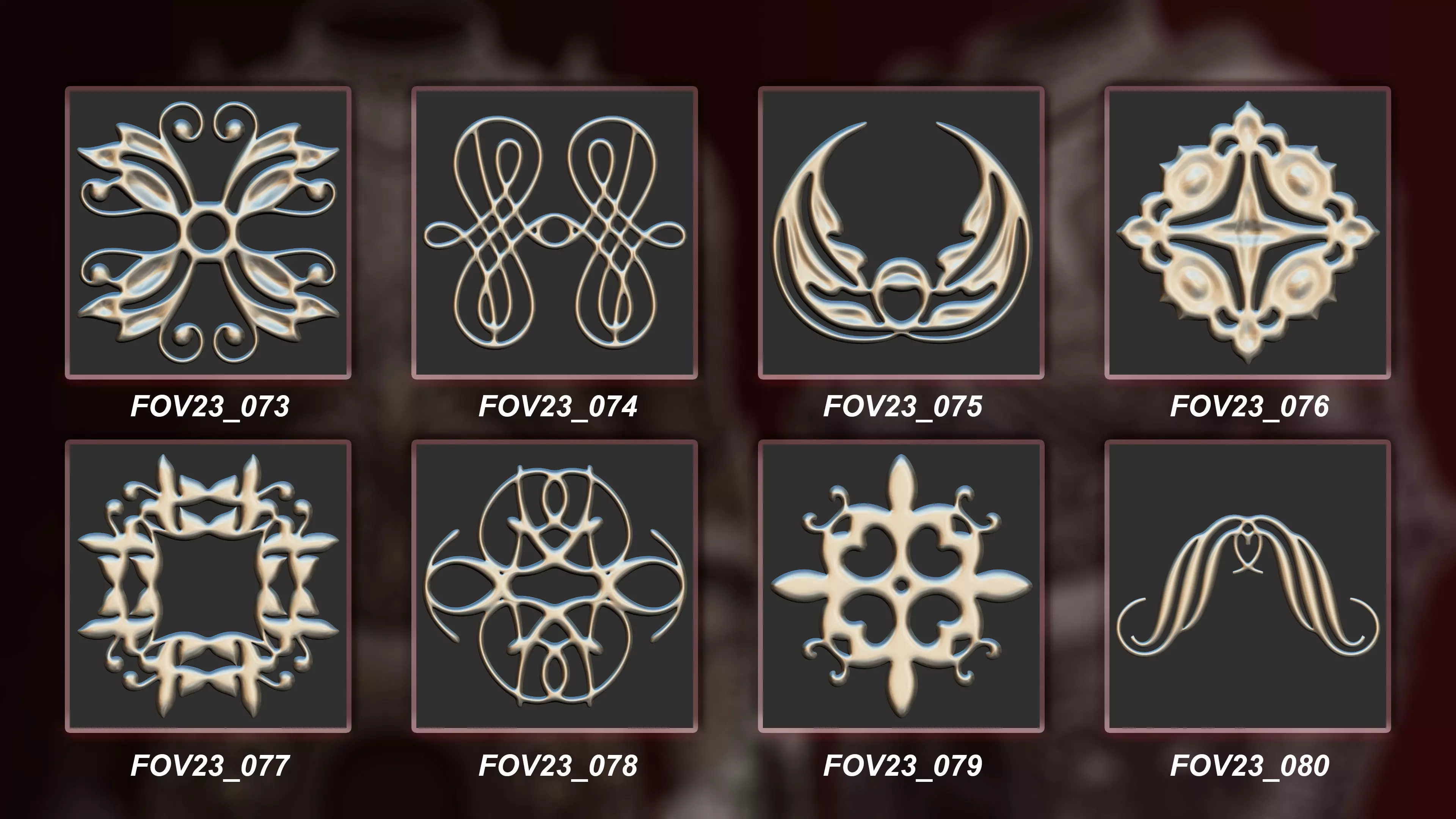 130 3D Ornament Collection Vol 23 3D model_10