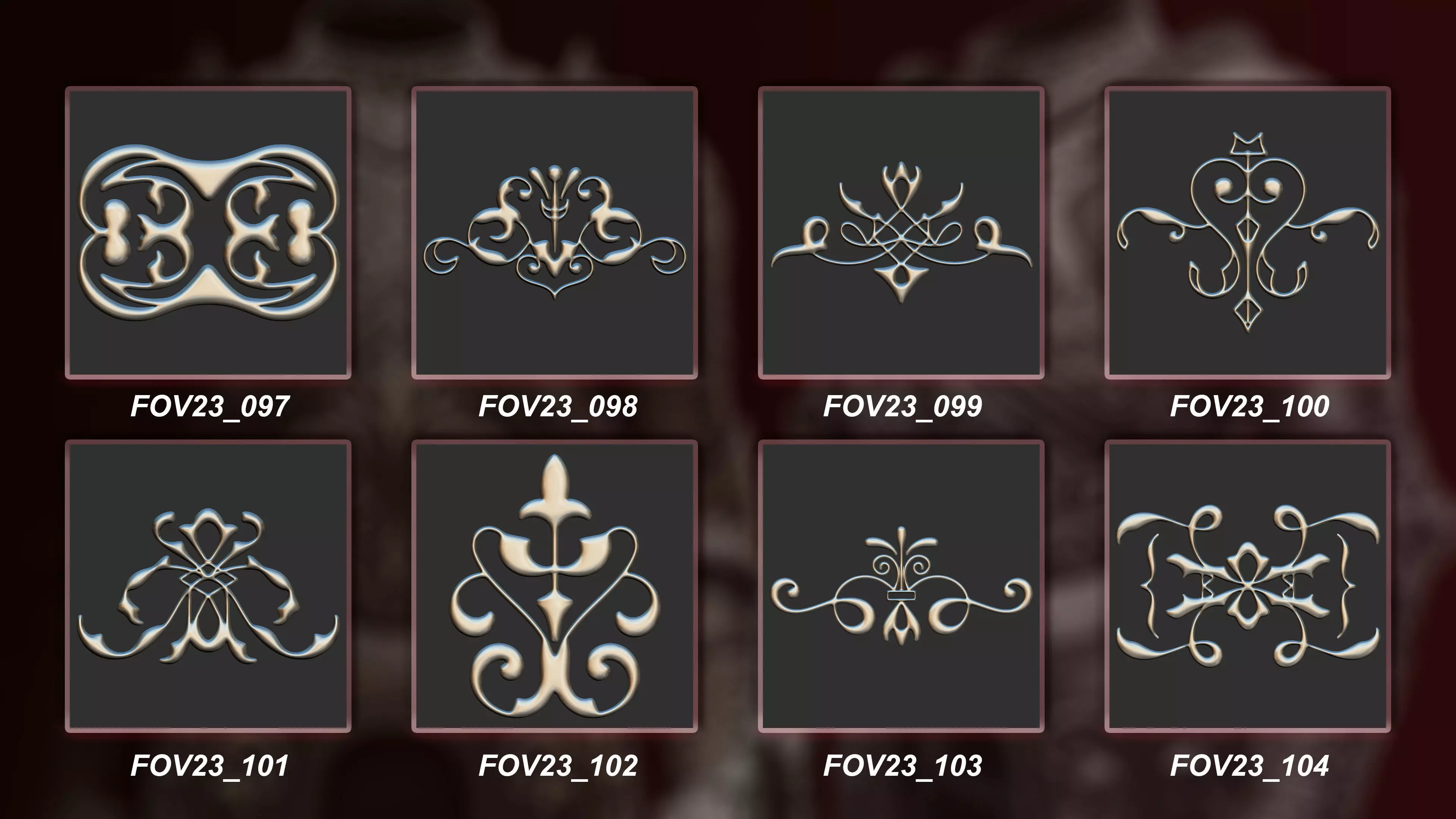 130 3D Ornament Collection Vol 23 3D model_13