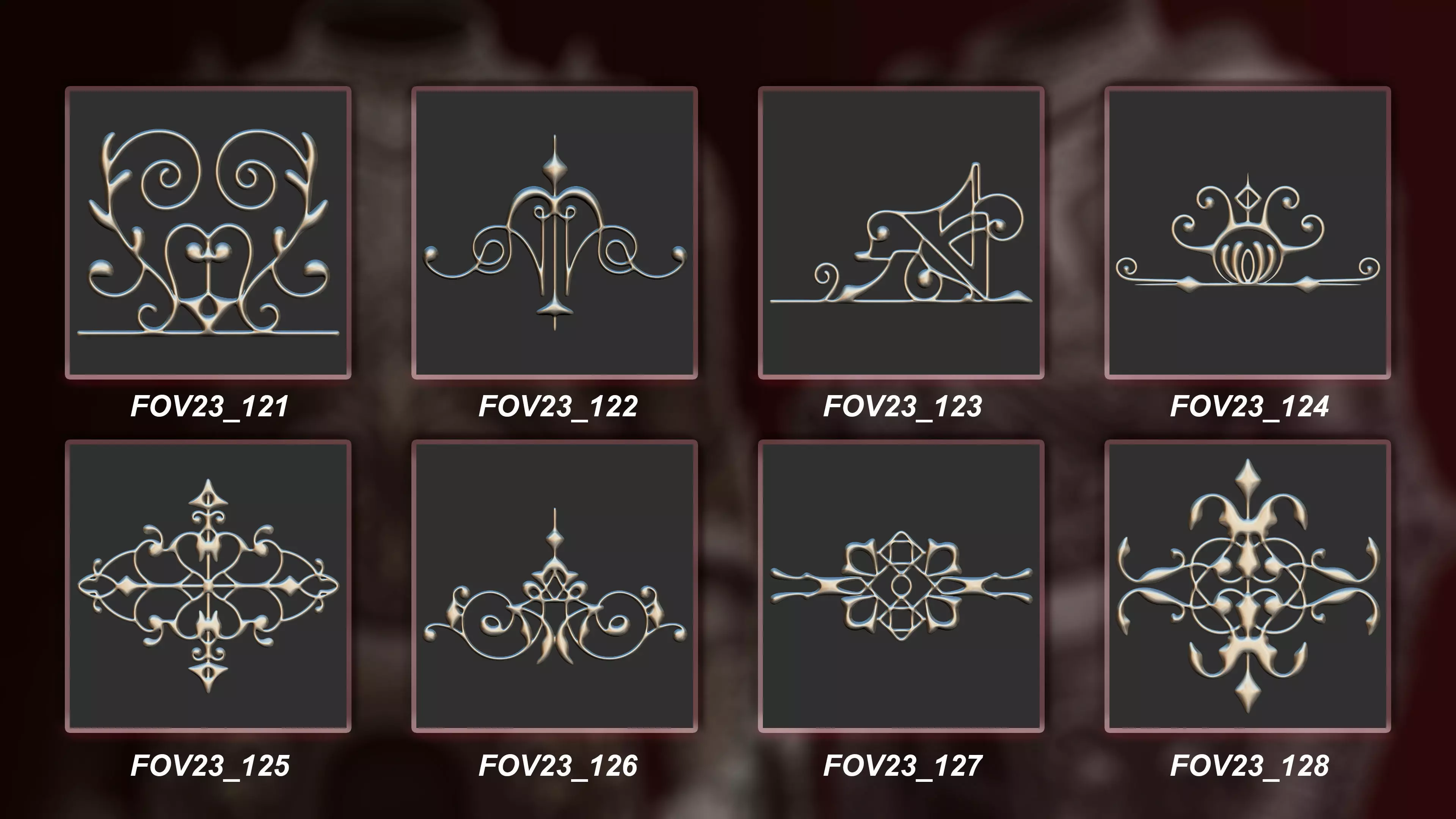 130 3D Ornament Collection Vol 23 3D model_16