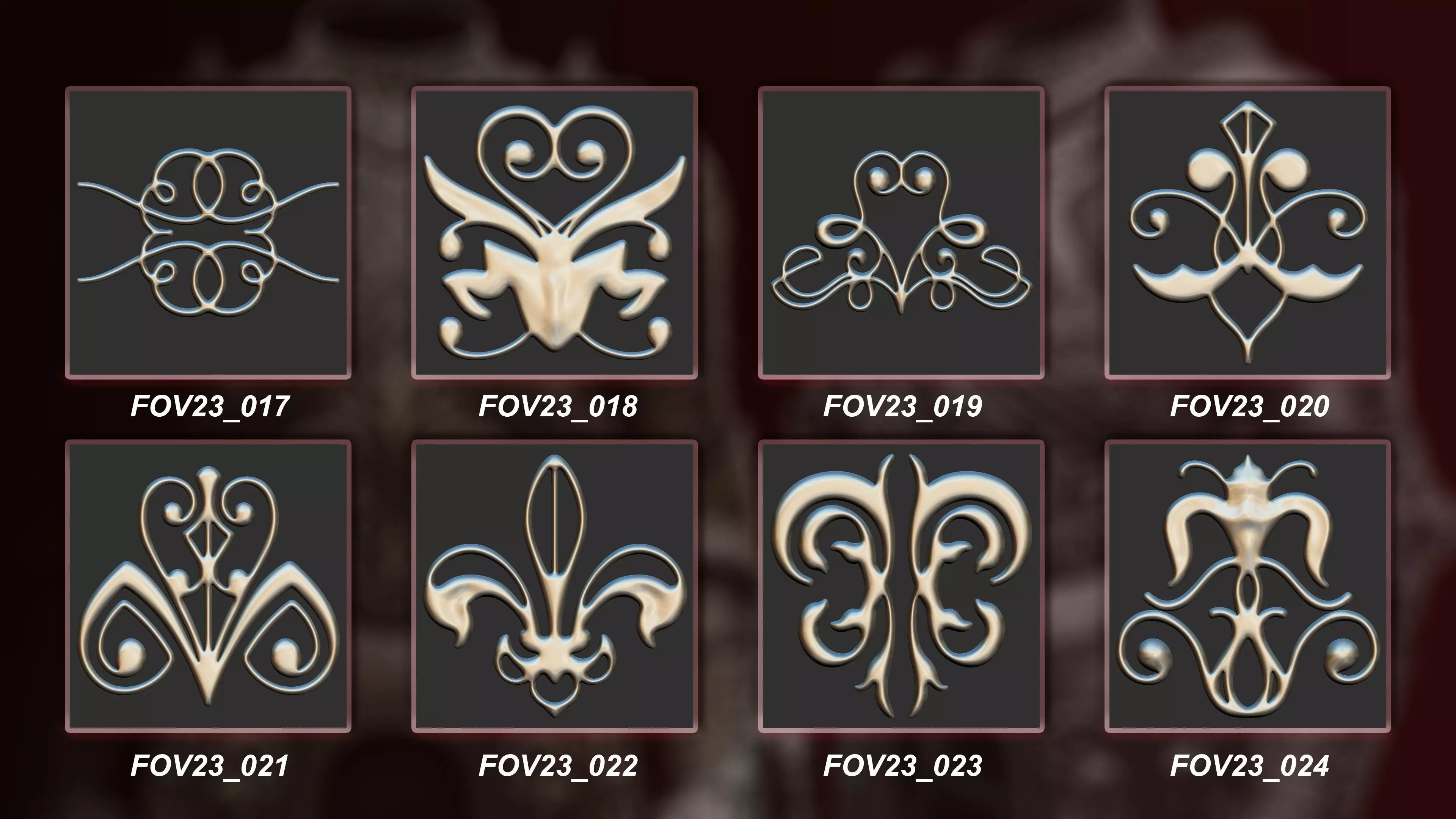 130 3D Ornament Collection Vol 23 3D model_3