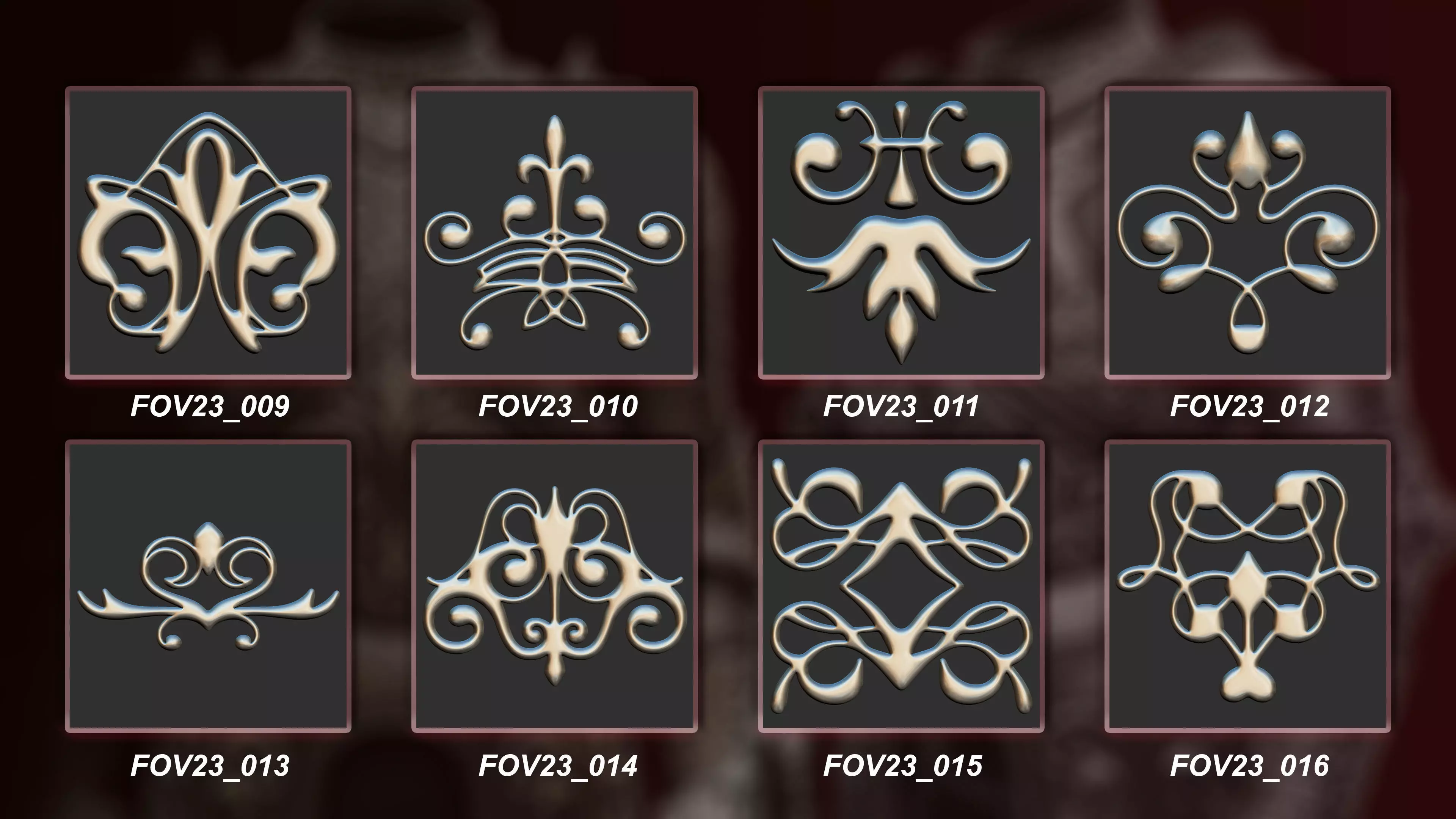 130 3D Ornament Collection Vol 23 3D model_2