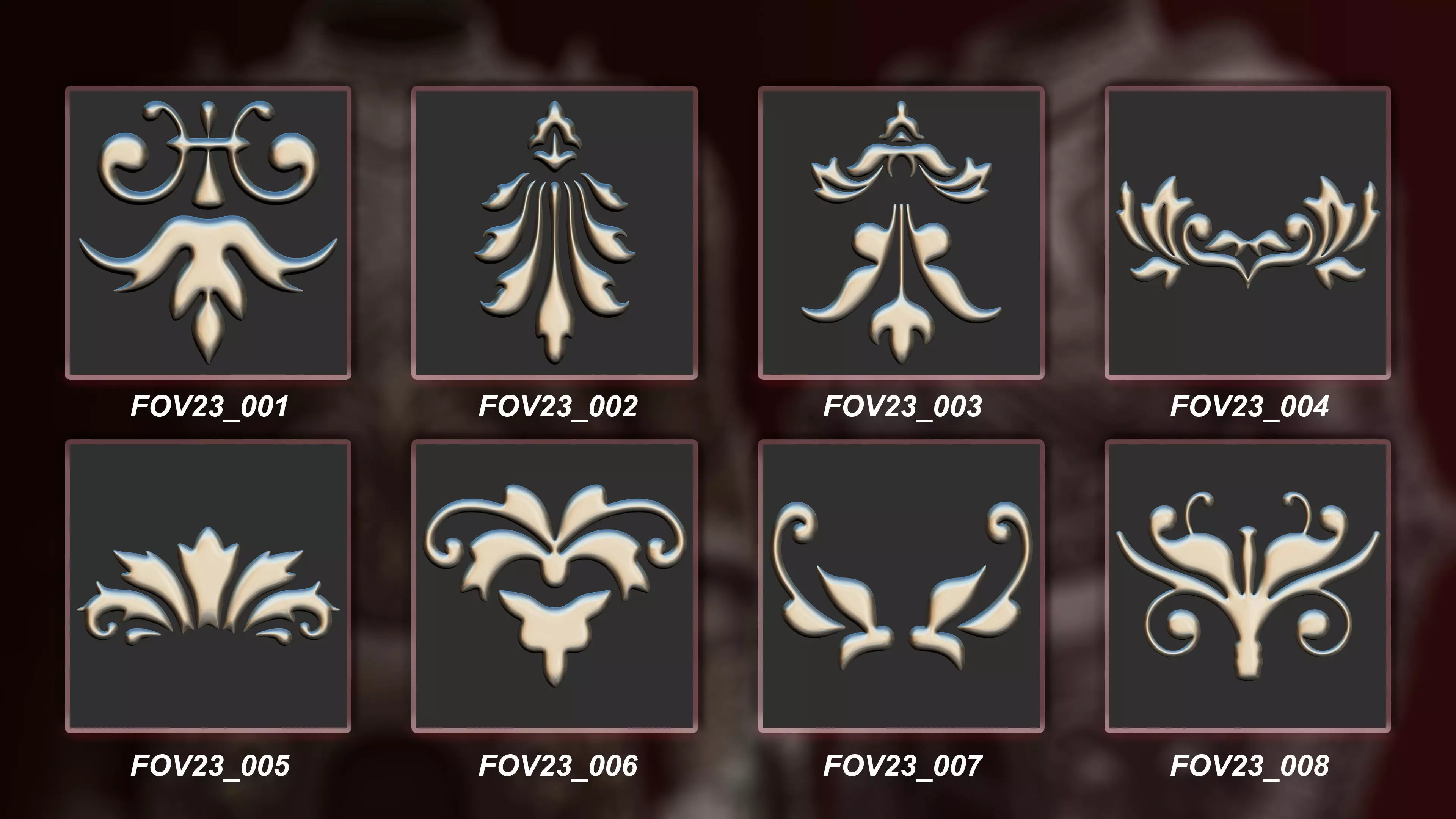 130 3D Ornament Collection Vol 23 3D model_1