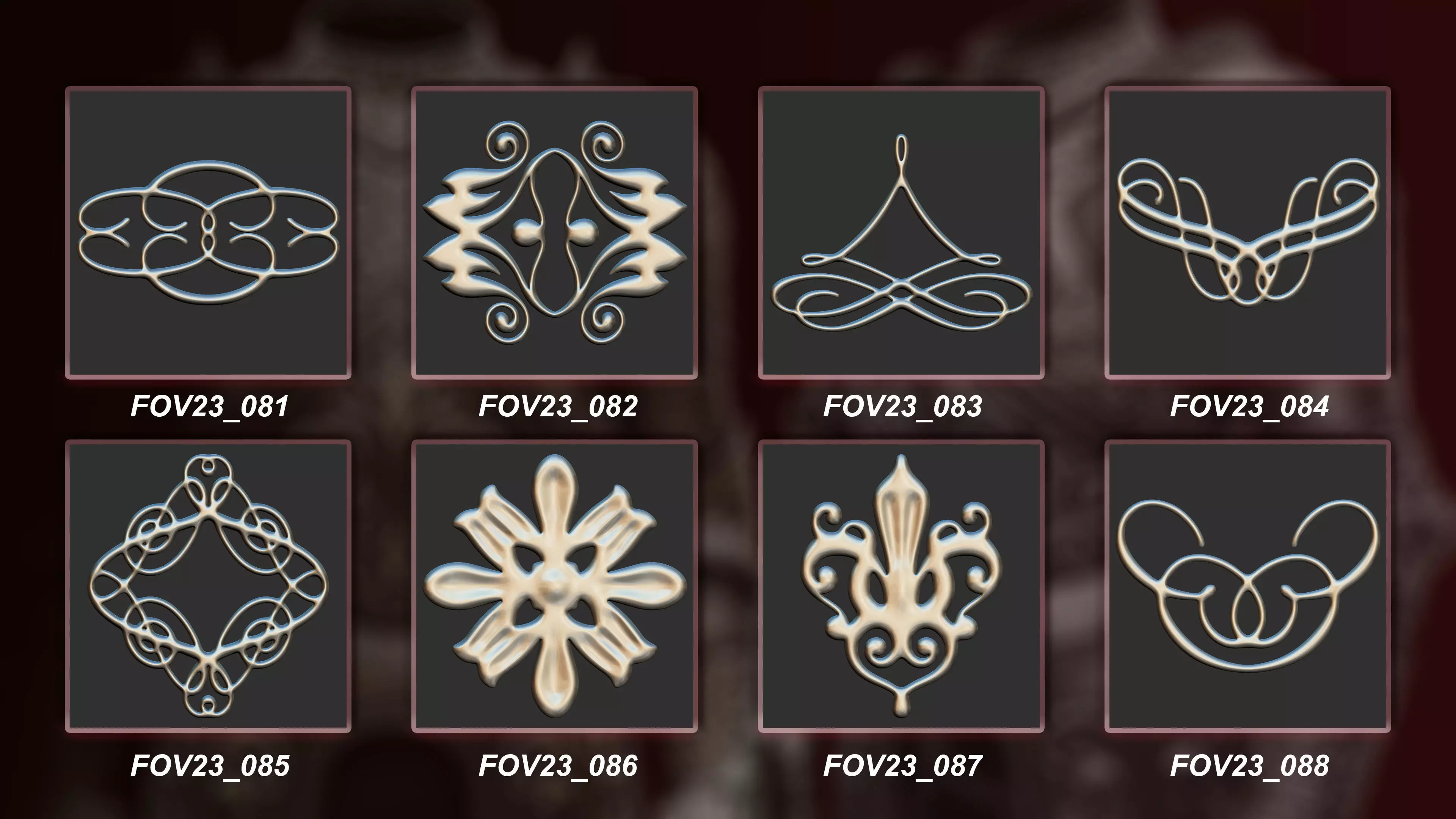 130 3D Ornament Collection Vol 23 3D model_11