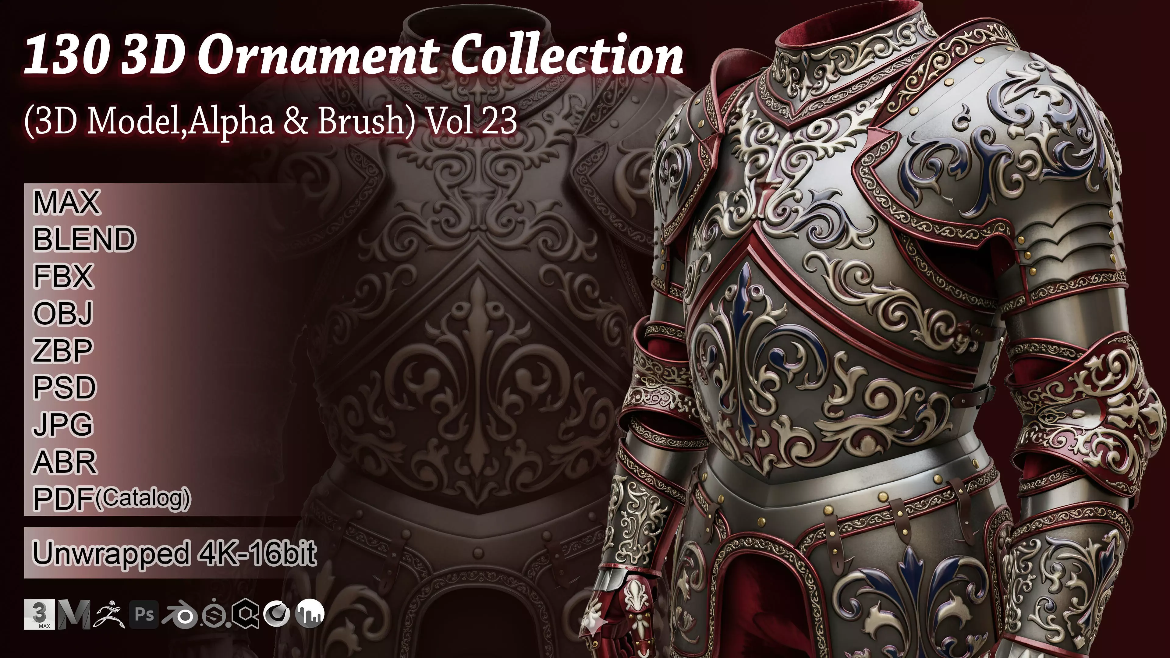 130 3D Ornament Collection Vol 23 3D model_0