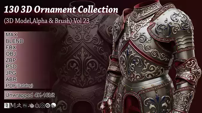 130 3D Ornament Collection Vol 23