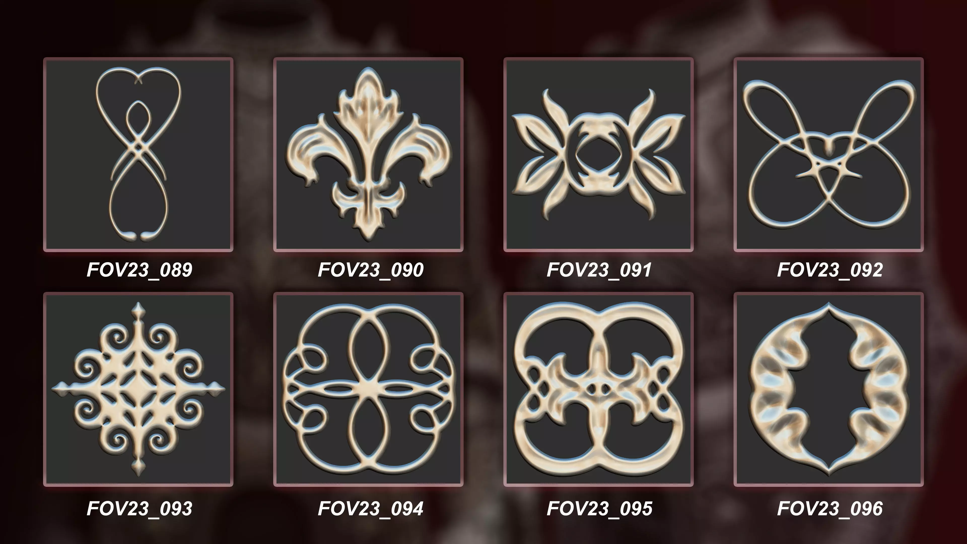 130 3D Ornament Collection Vol 23 3D model_12