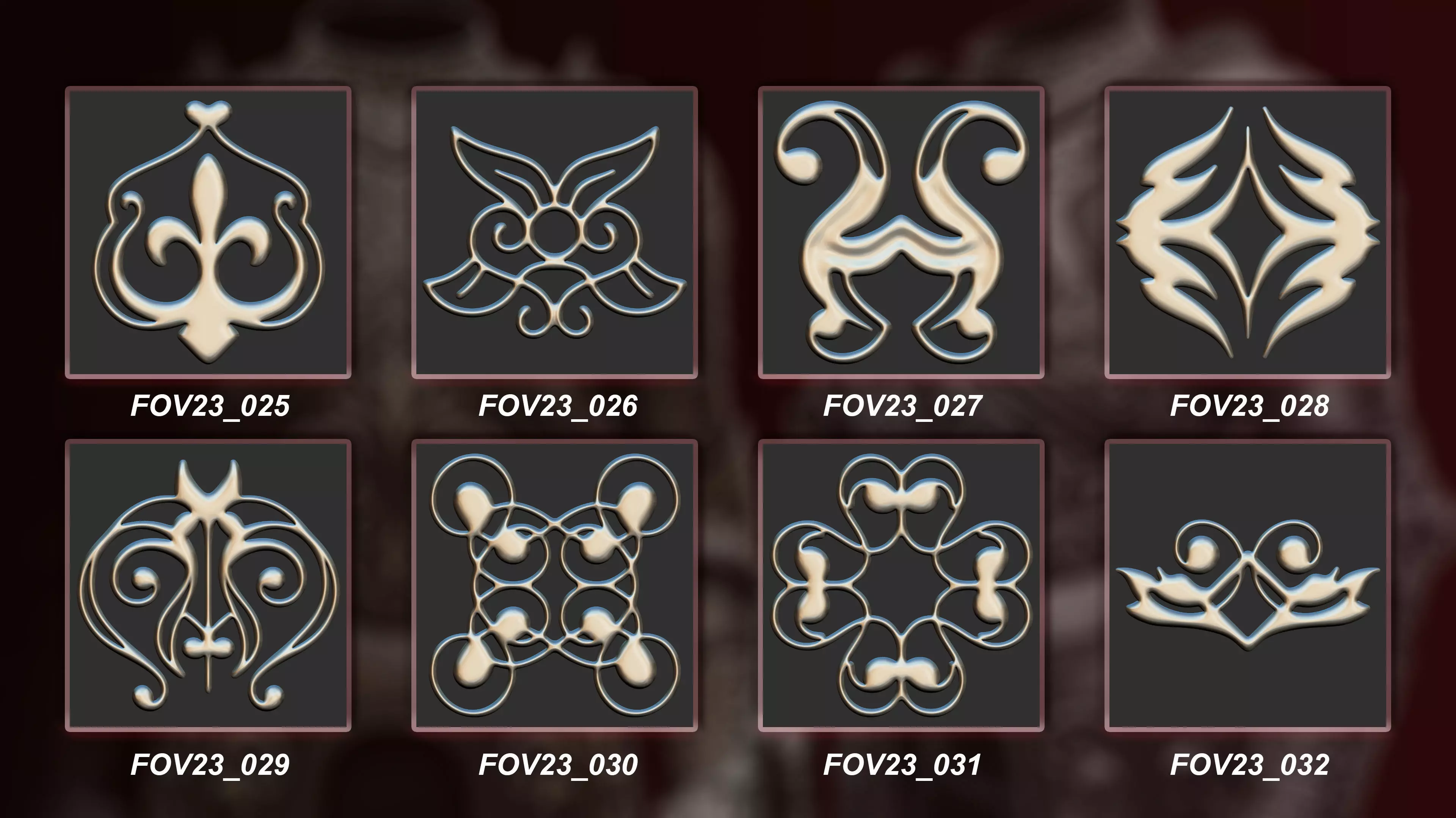 130 3D Ornament Collection Vol 23 3D model_4