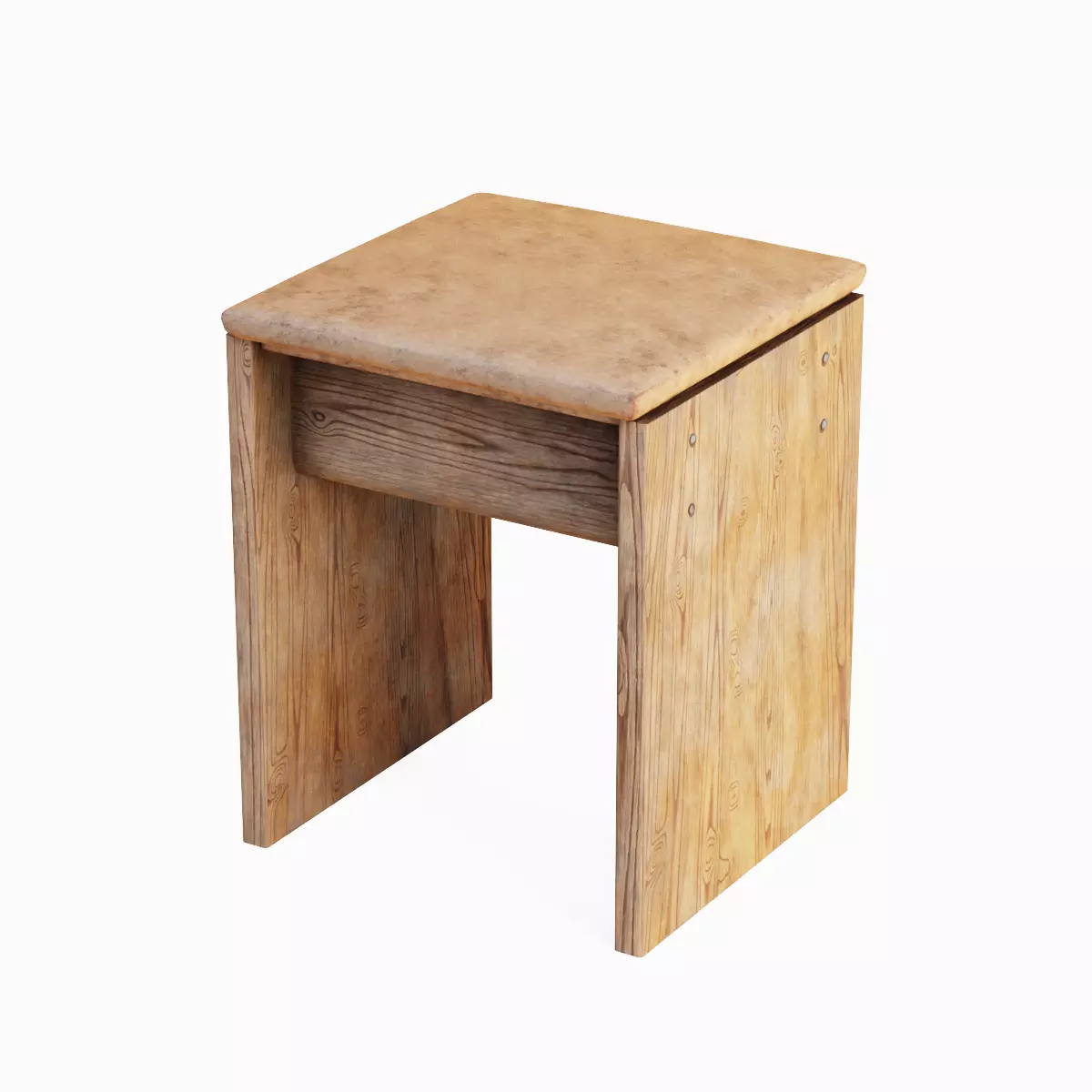 Wooden Stool Pack A 3D Model Collection_16