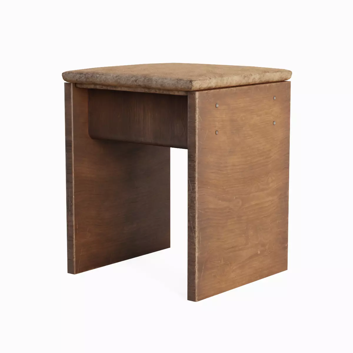 Wooden Stool Pack A 3D Model Collection_3