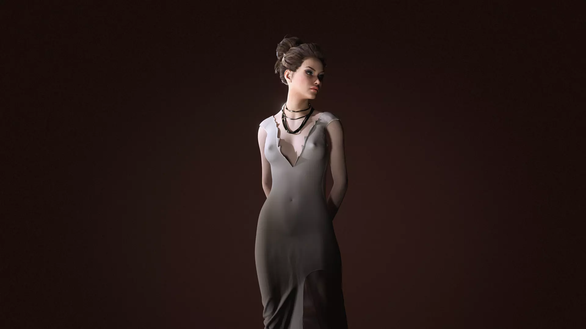 Virtual Muses Character 3 of 10 Low-poly 3D model_11