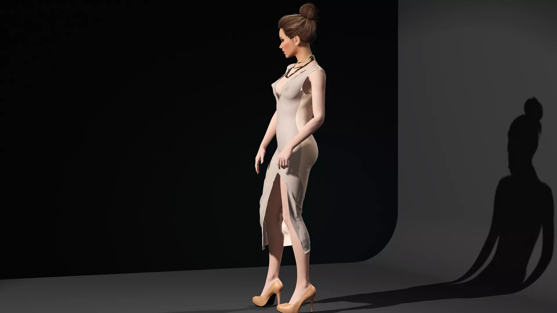 Virtual Muses Character 3 of 10 Low-poly 3D model_22