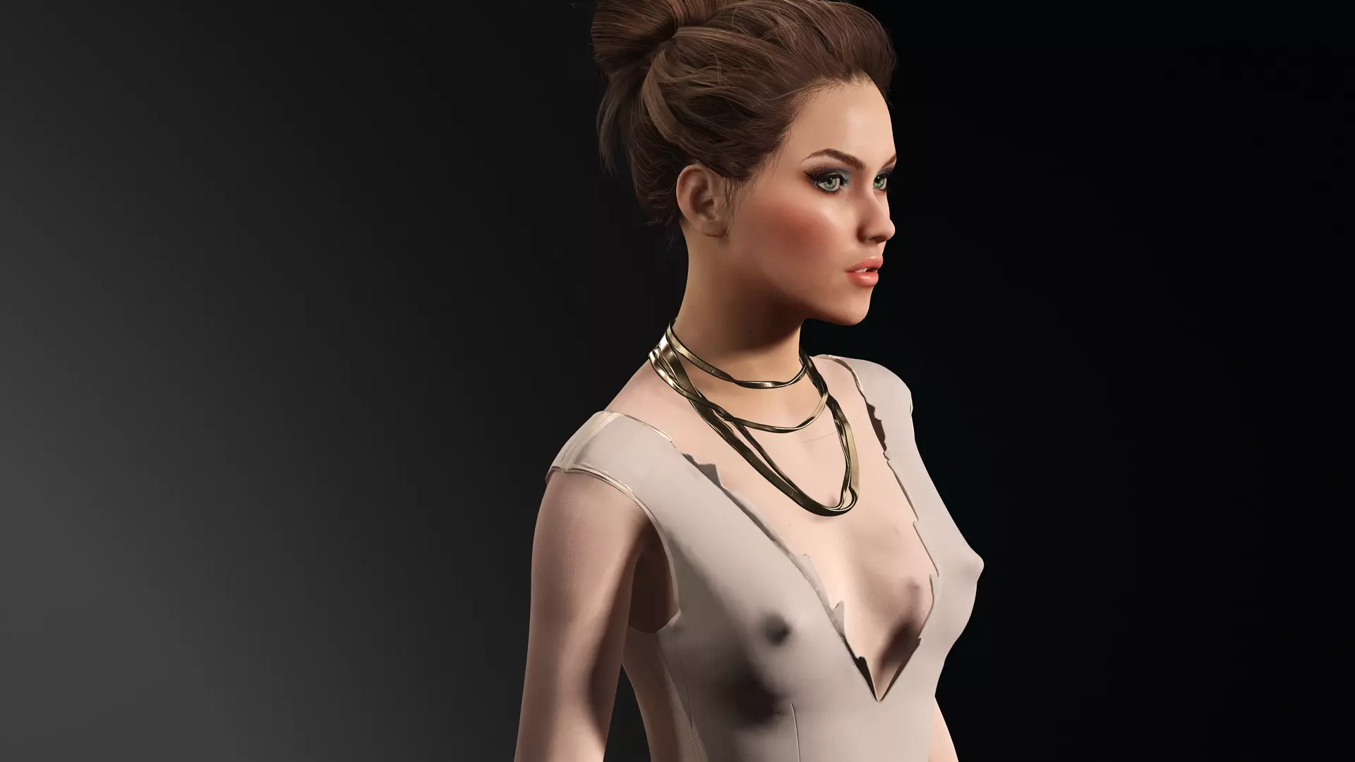 Virtual Muses Character 3 of 10 Low-poly 3D model_15