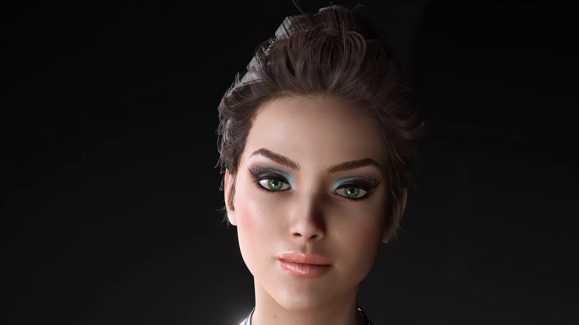 Virtual Muses Character 3 of 10 Low-poly 3D model_10