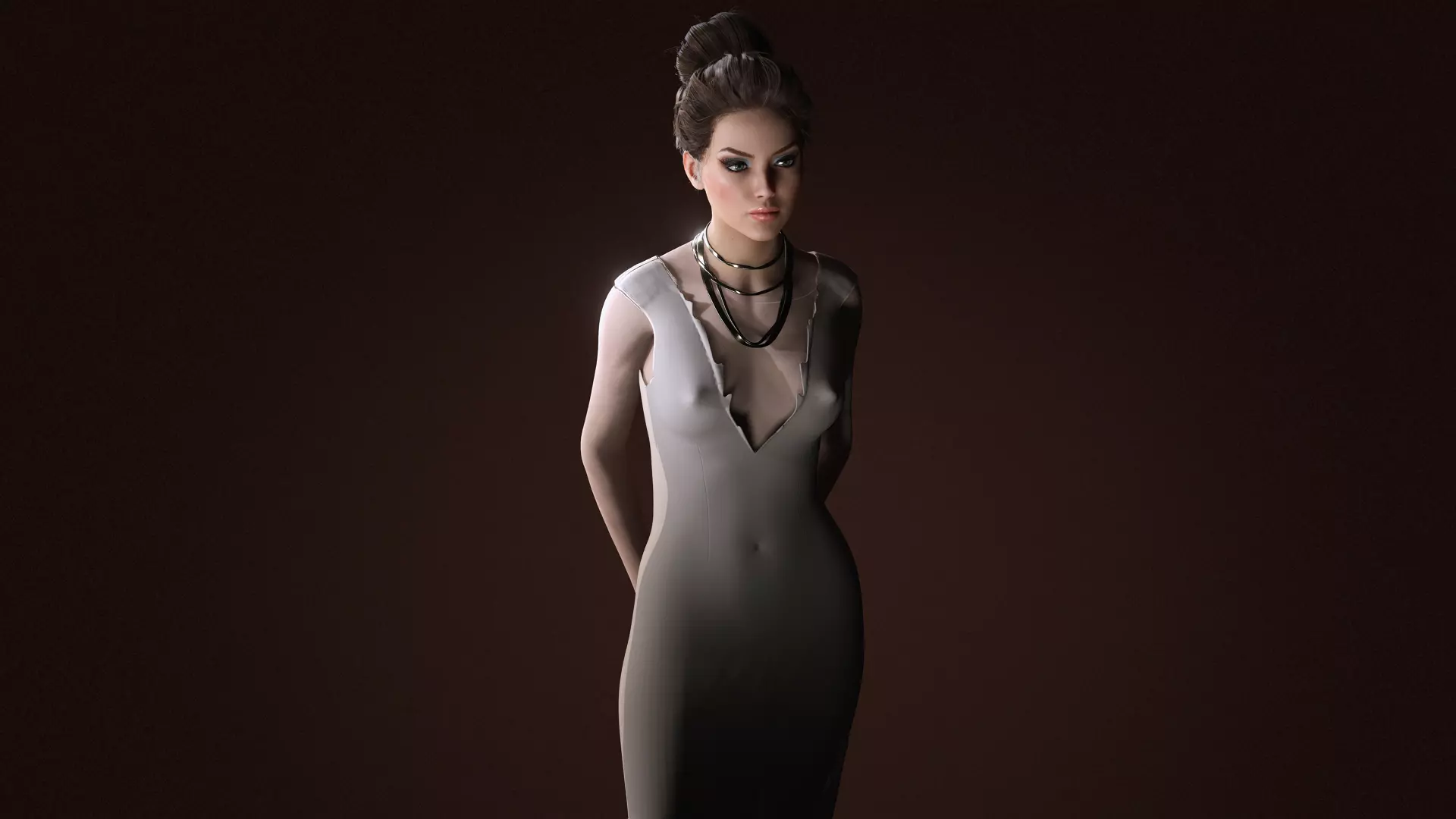 Virtual Muses Character 3 of 10 Low-poly 3D model_18