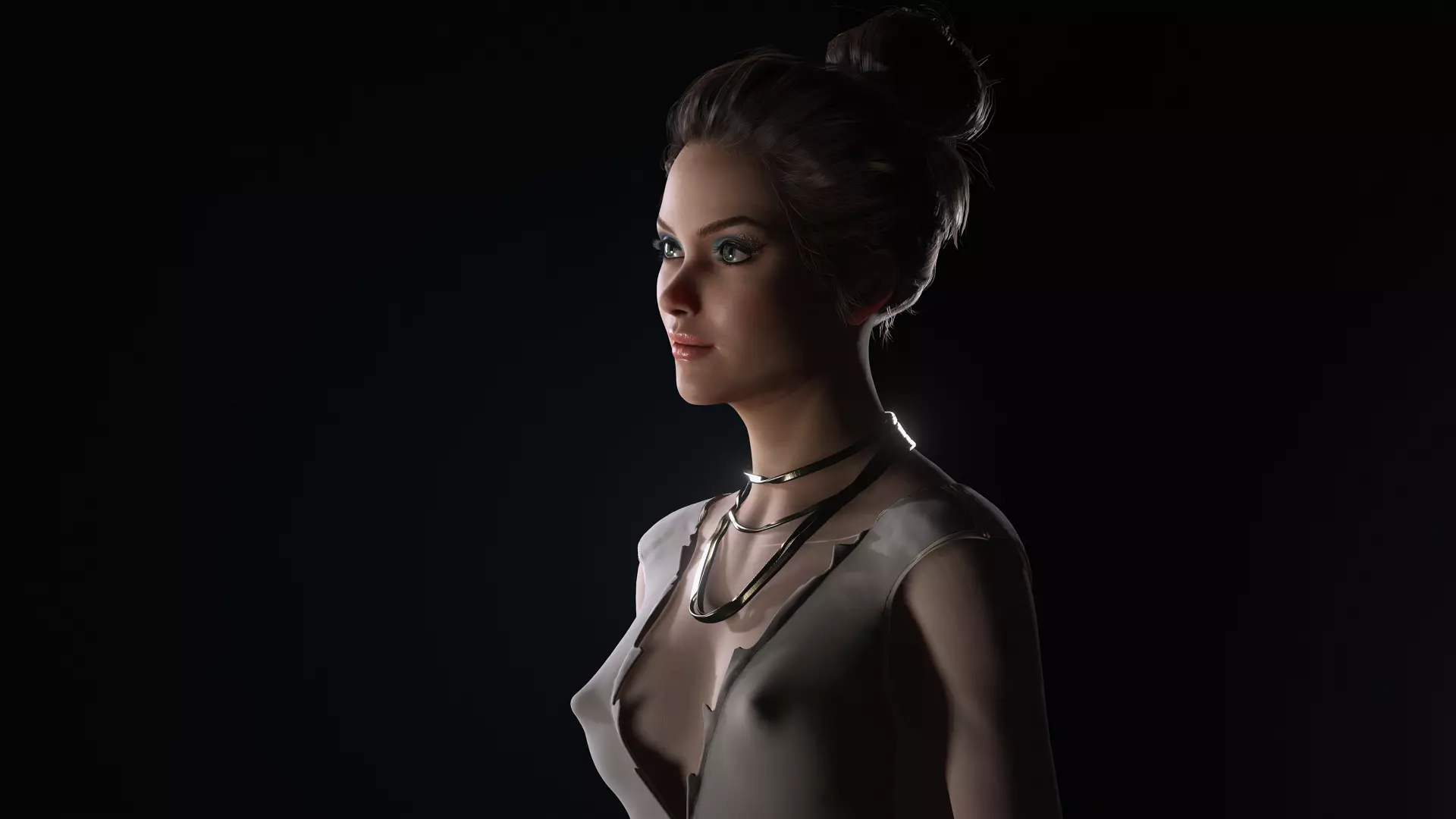 Virtual Muses Character 3 of 10 Low-poly 3D model_14