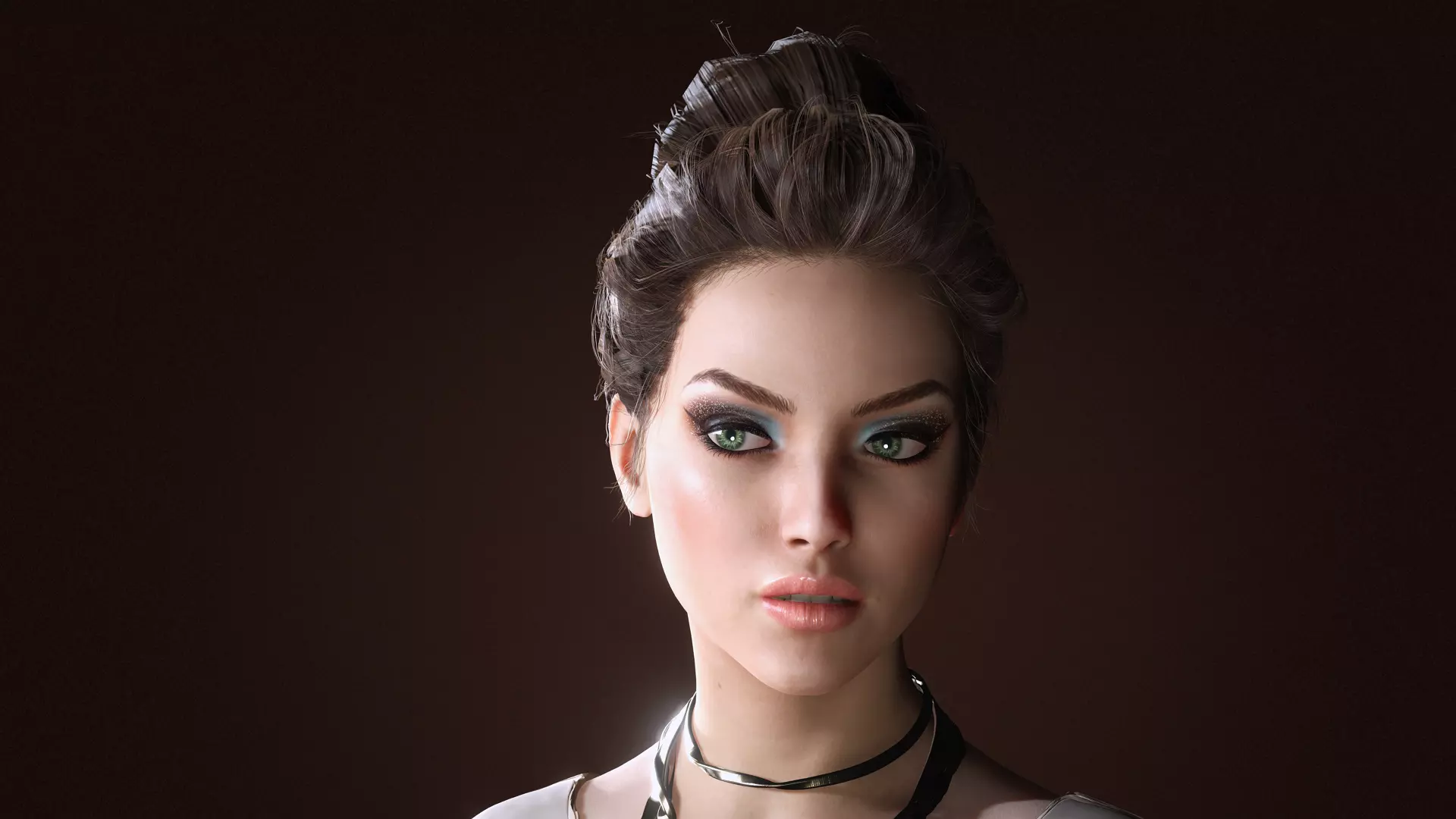 Virtual Muses Character 3 of 10 Low-poly 3D model_0