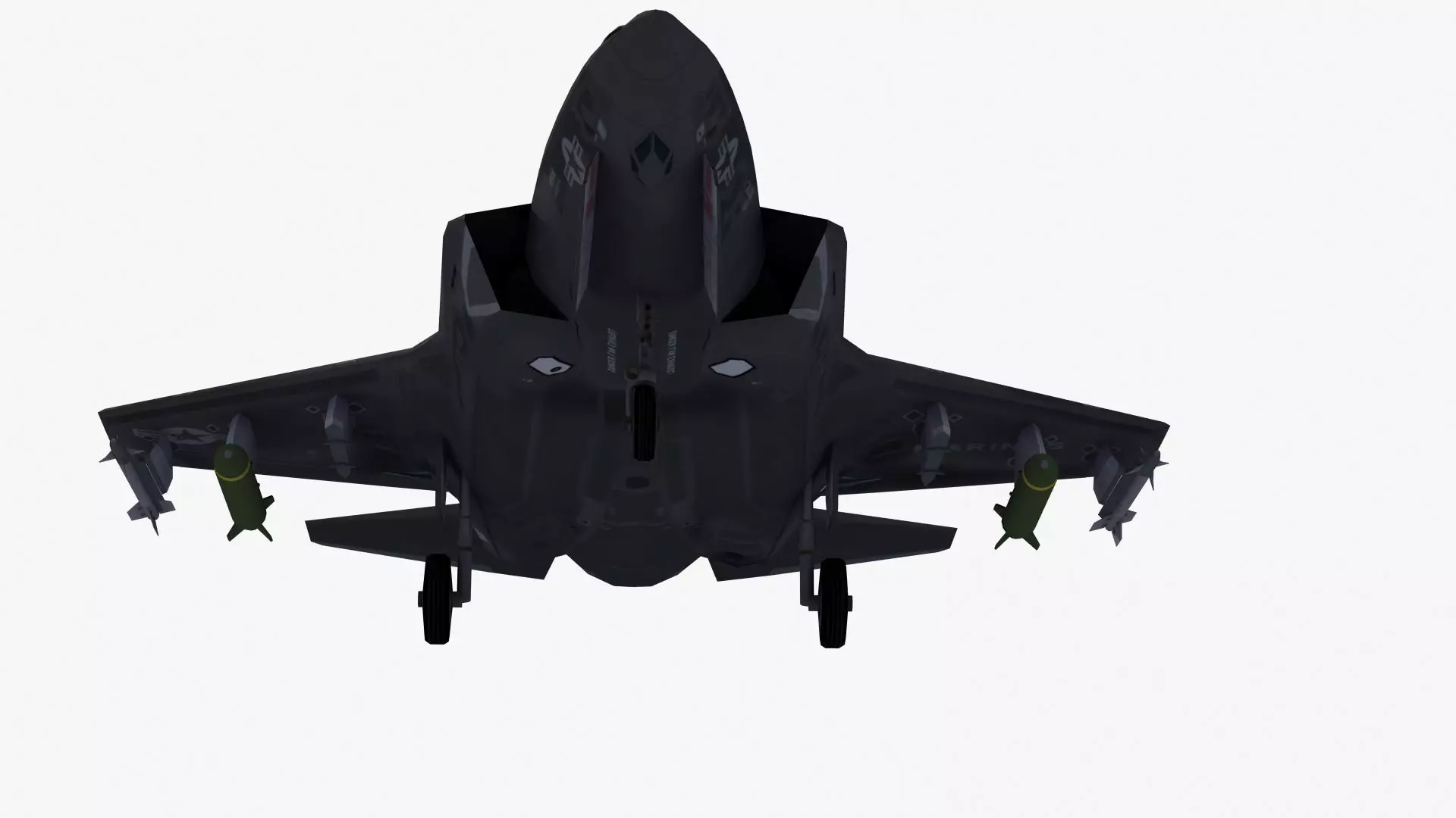 F35B US Marines Low-poly 3D model_36