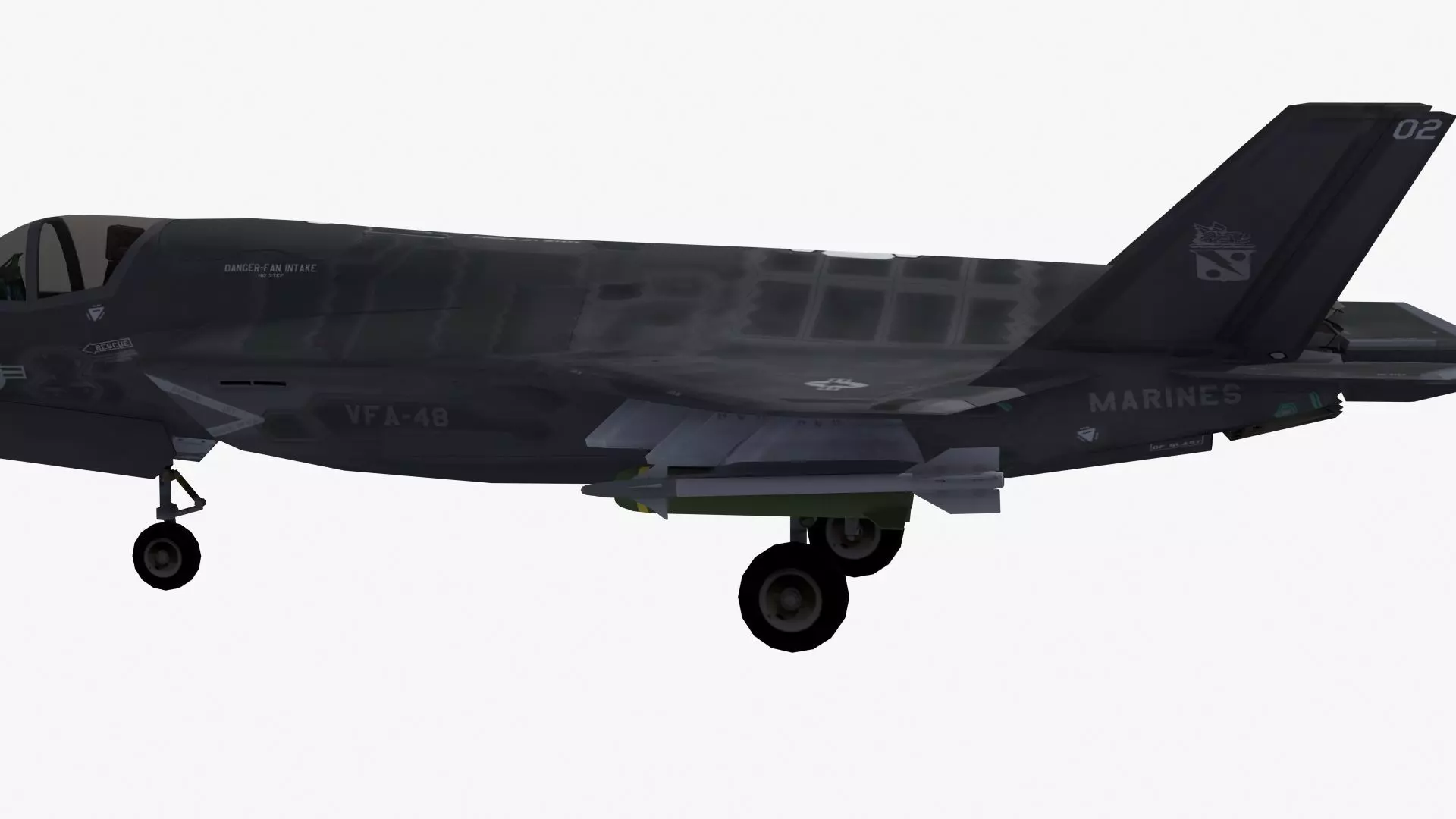 F35B US Marines Low-poly 3D model_23