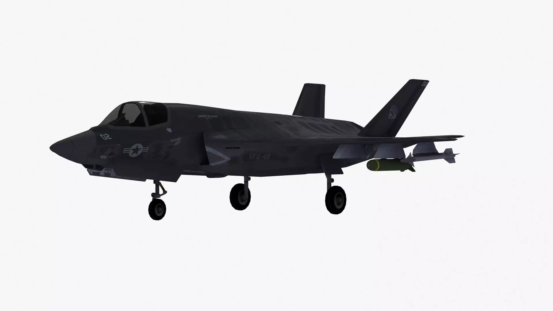 F35B US Marines Low-poly 3D model_31