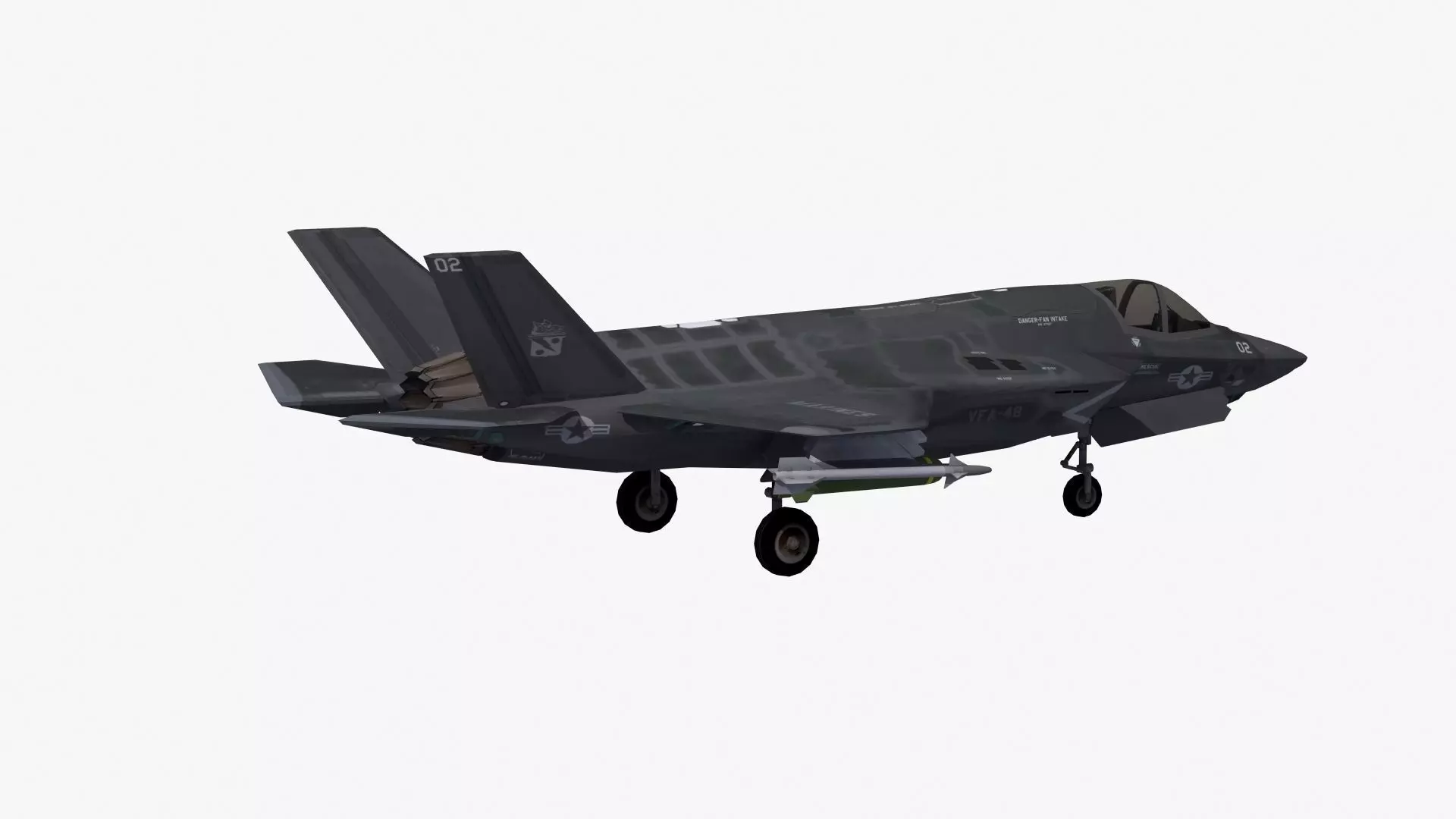 F35B US Marines Low-poly 3D model_30