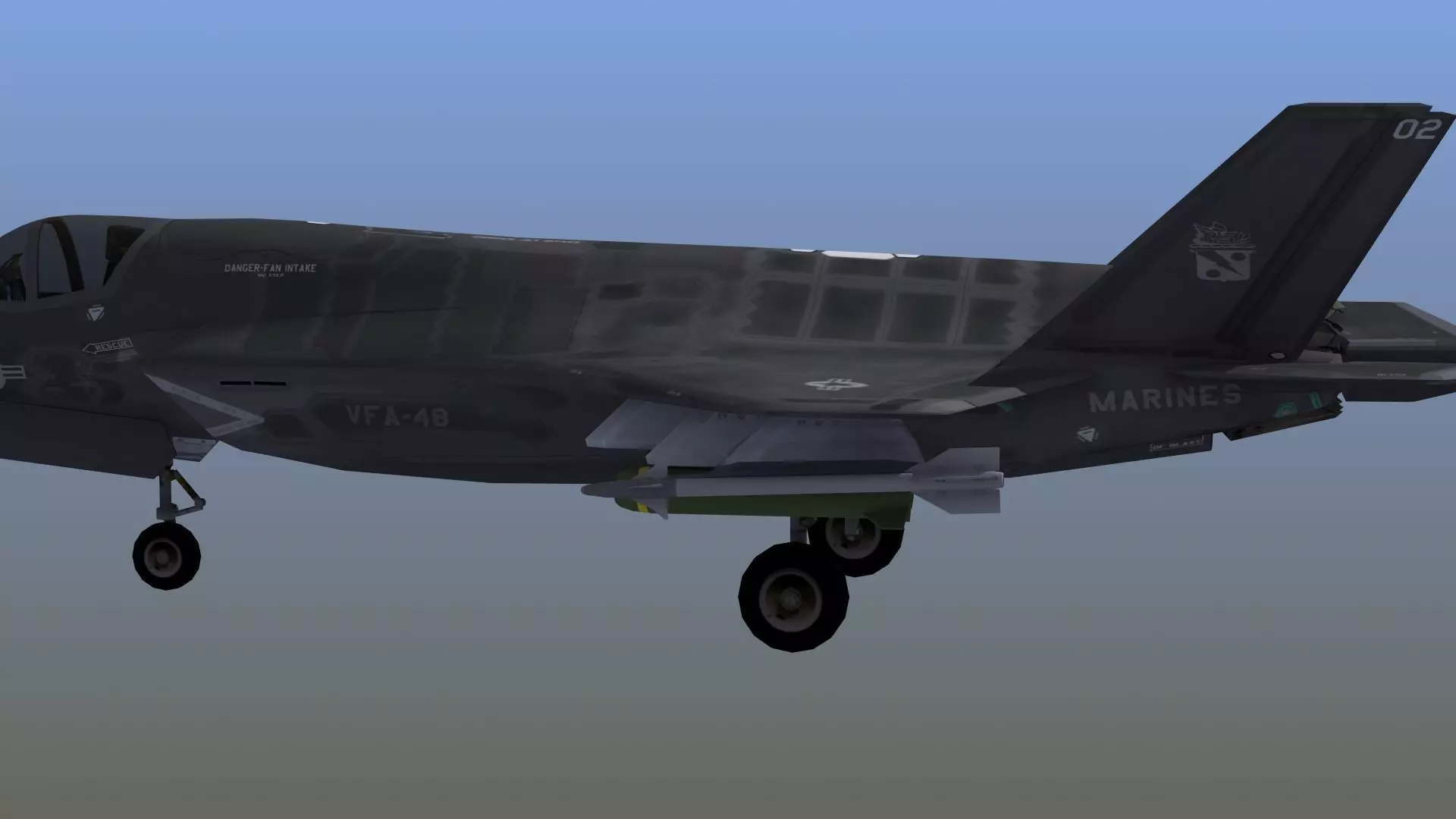 F35B US Marines Low-poly 3D model_3
