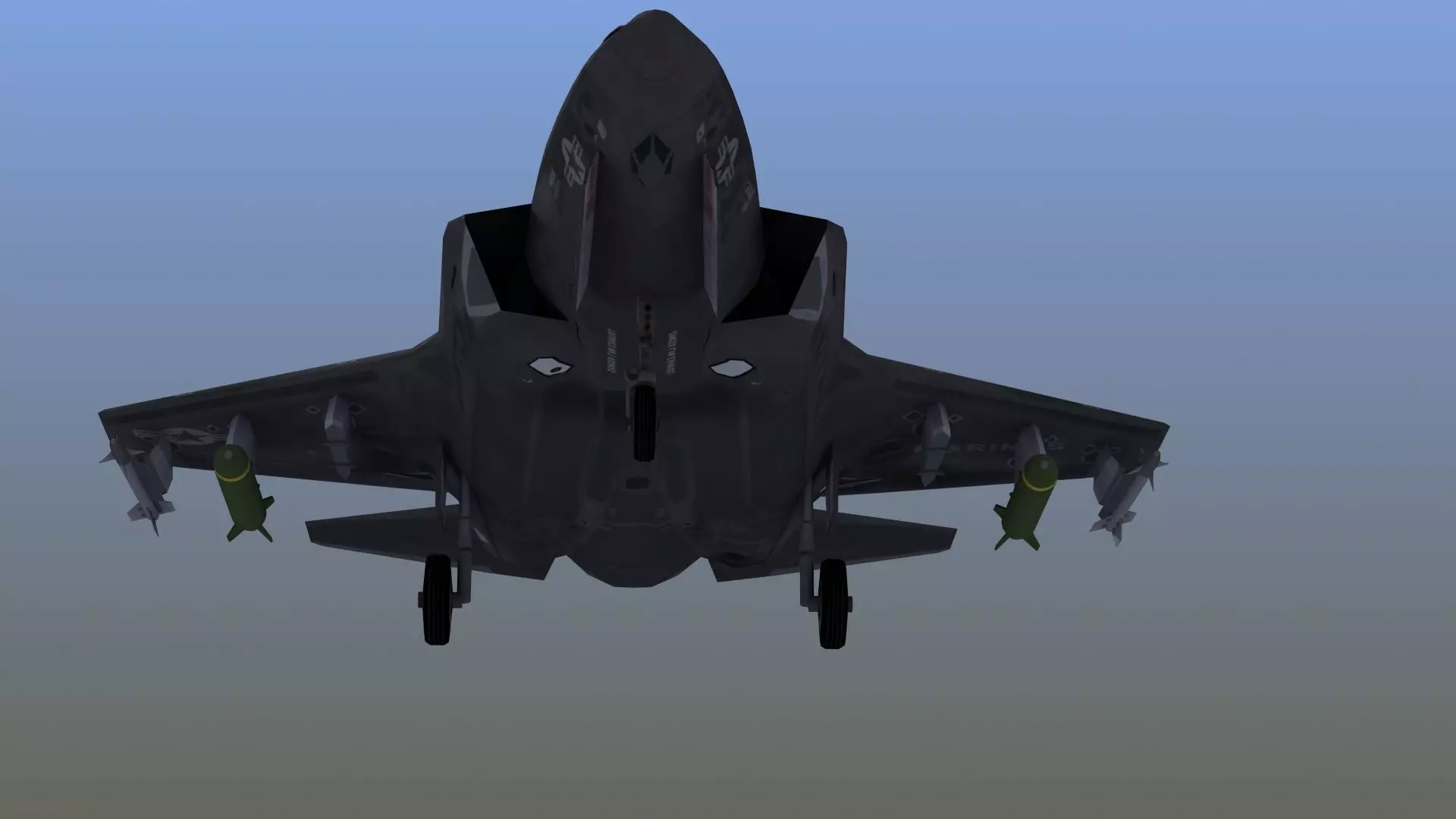 F35B US Marines Low-poly 3D model_16